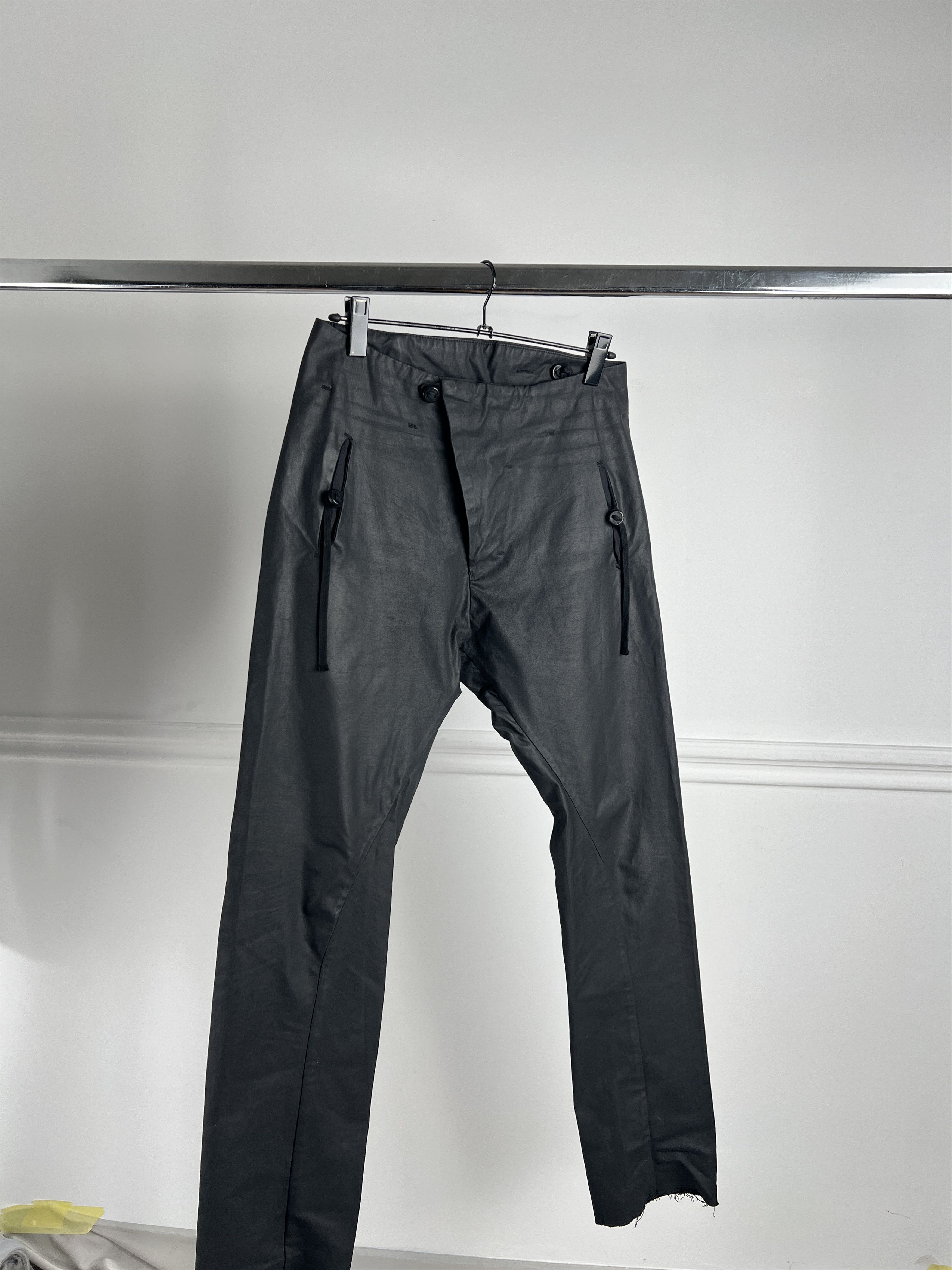 Waxed black Boris Bidjan Saberi pants