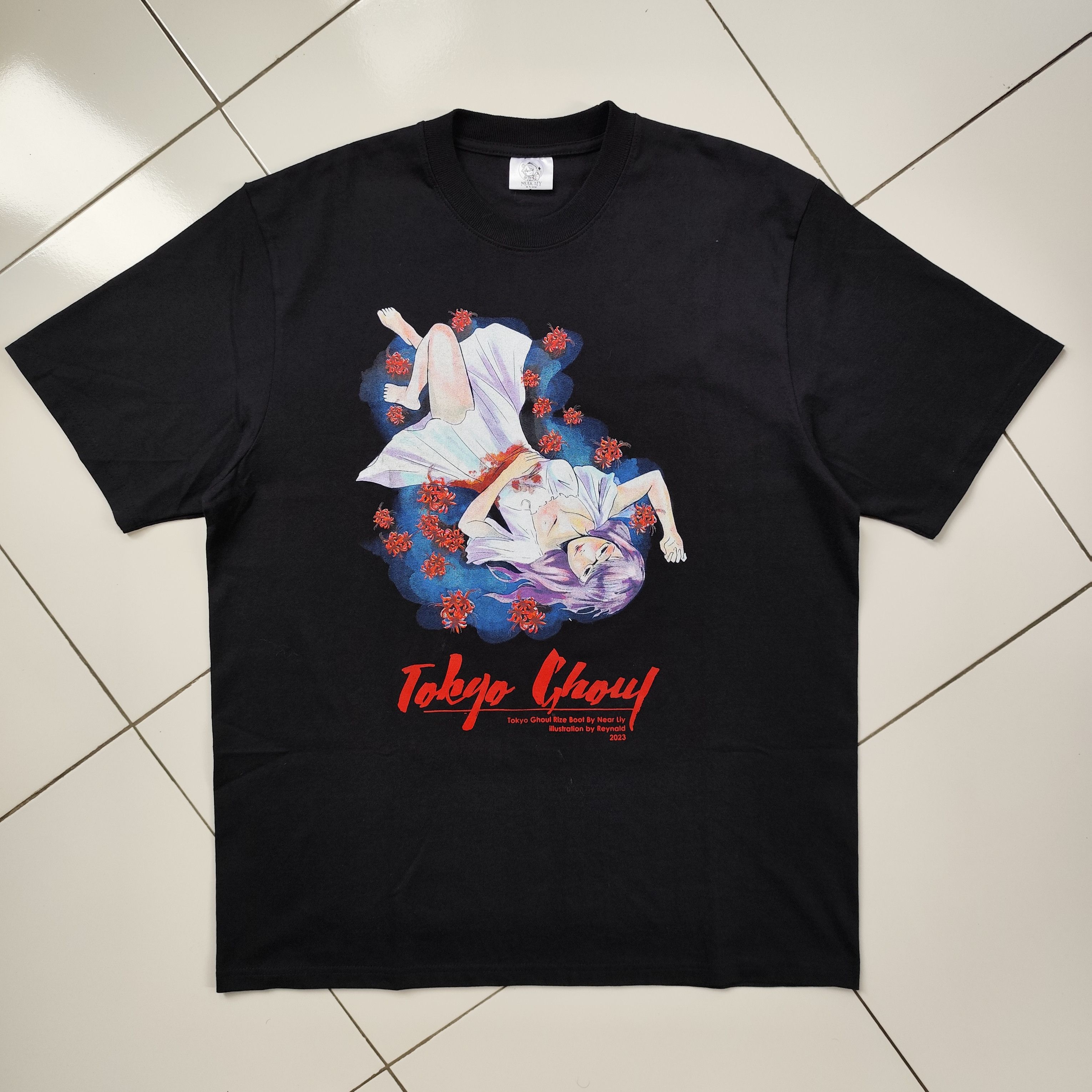 Anime × Vintage Rare Anime Tokyo Ghoul Rize Tee Japanese Manga Size US XL / EU 56 / 4 - 4 Thumbnail
