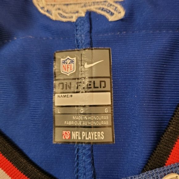 Nike NFL On Field Bills Thomas Blue football Jersey - L Size L / US 10 / IT 46 - 4 Thumbnail