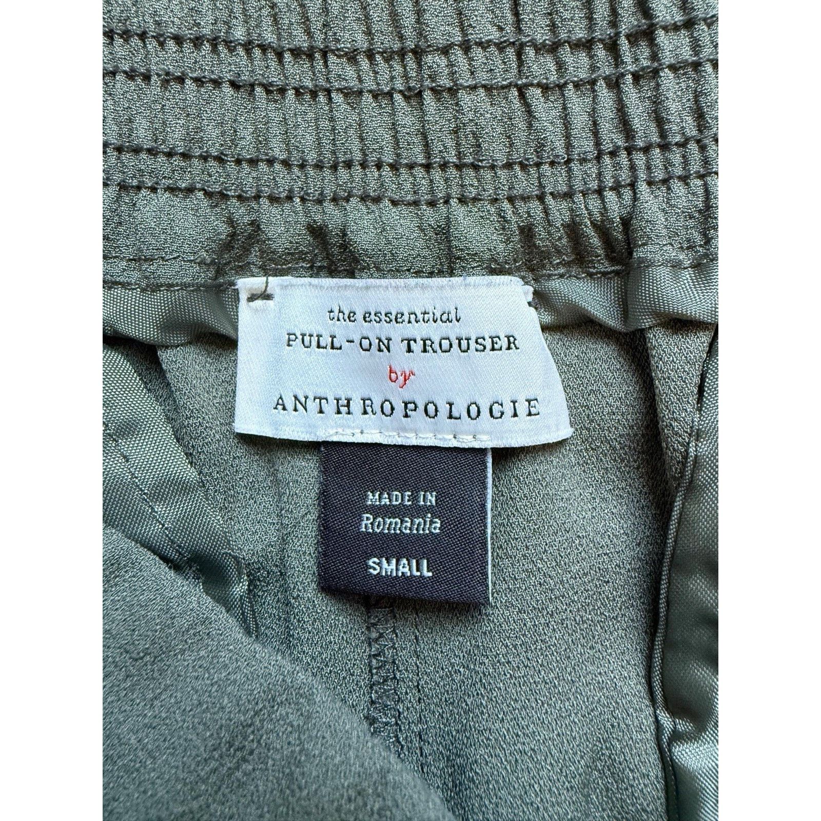 Anthropologie Anthropologie The Essential Cropped Trouser Sz S Olive Green Size 27" / US 4 / IT 40 - 2 Thumbnail
