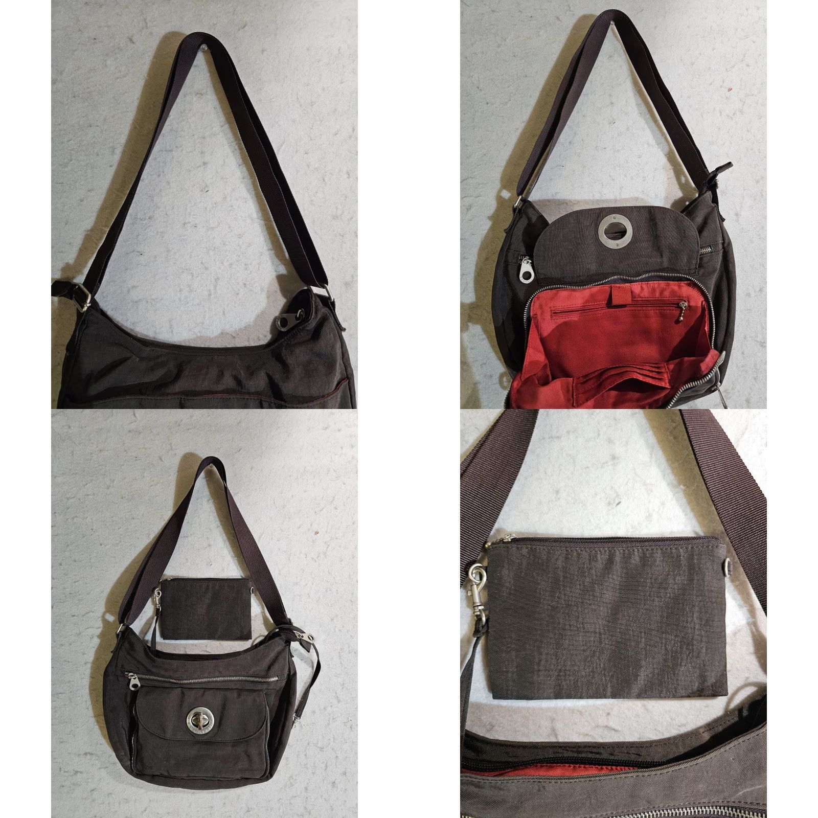 Vintage baggallini Prague Travel Bag Brown International Collection PRAG595 Women Medium Bag Size ONE SIZE - 8 Thumbnail