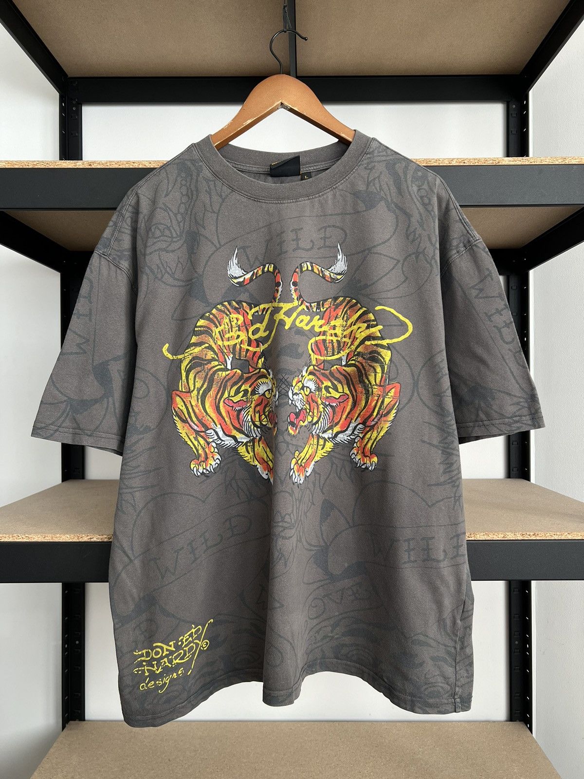 Ed Hardy Ed Hardy Urban Outfitters Tiger Tattoo AOP T-shirt Size US L / EU 52-54 / 3 - 3 Thumbnail