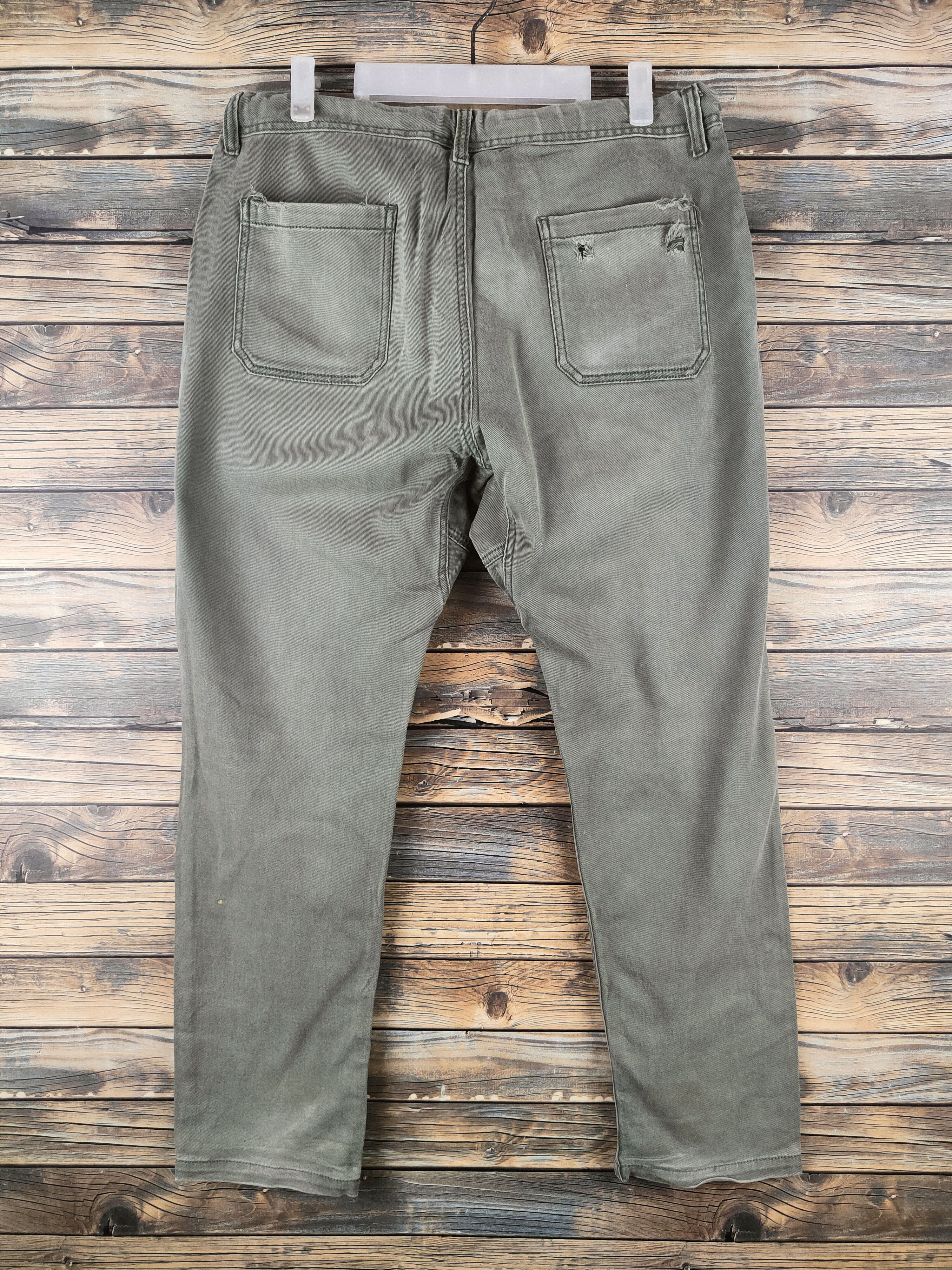 Japanese Brand DL Kriff Mayer Army Green Multipocket Casual Pants #46-214 Size US 32 / EU 48 - 7 Thumbnail