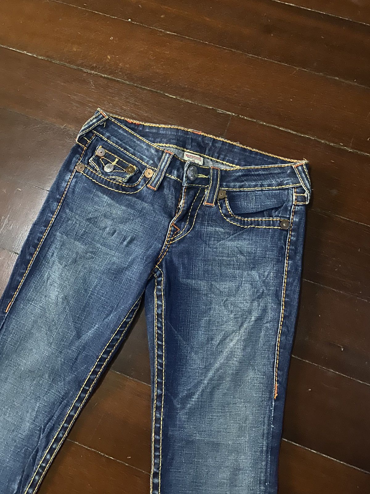 Designer × True Religion Fire 🔥 TRUE RELIGION made in usa big stitching boot cut Size 32" / US 10 / IT 46 - 14 Thumbnail