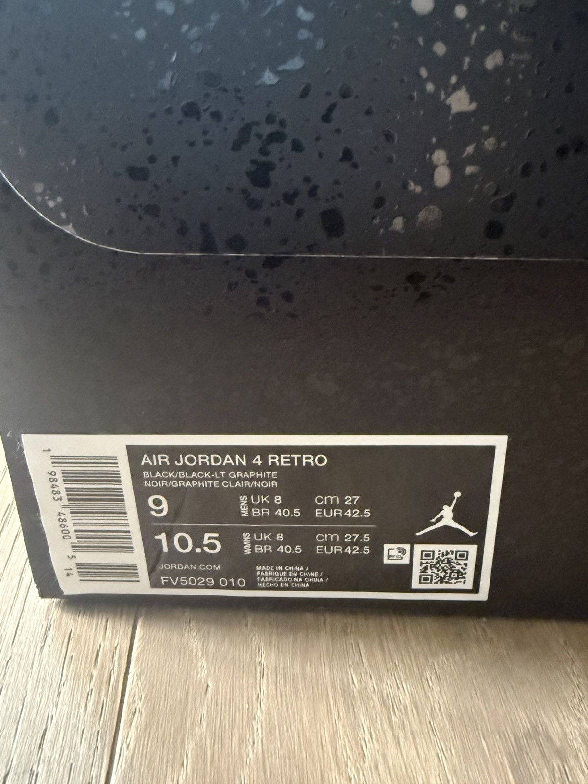 Jordan Brand JORDAN 4 BLACK CAT (2025) FV5029-010 100% AUTHENTIC IN HAND Size US 9 / EU 42 - 10 Thumbnail