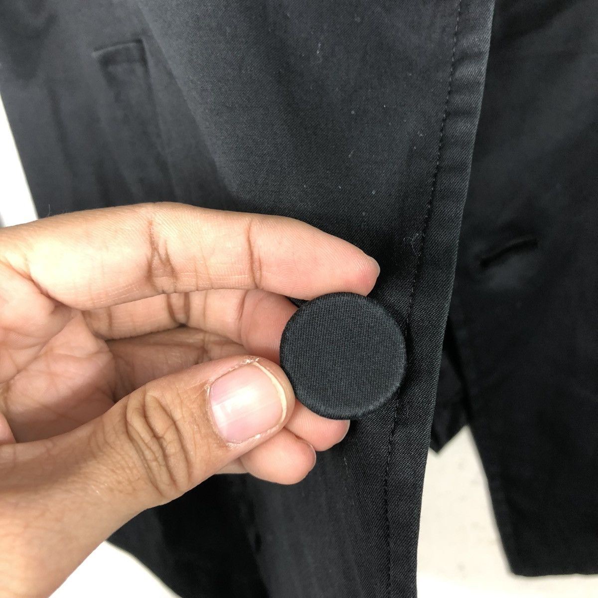 Yohji Yamamoto 🔥CROPPED COATS JACKET YOHJI YAMAMOTO RICH BLACK Size XS / US 0-2 / IT 36-38 - 17 Thumbnail