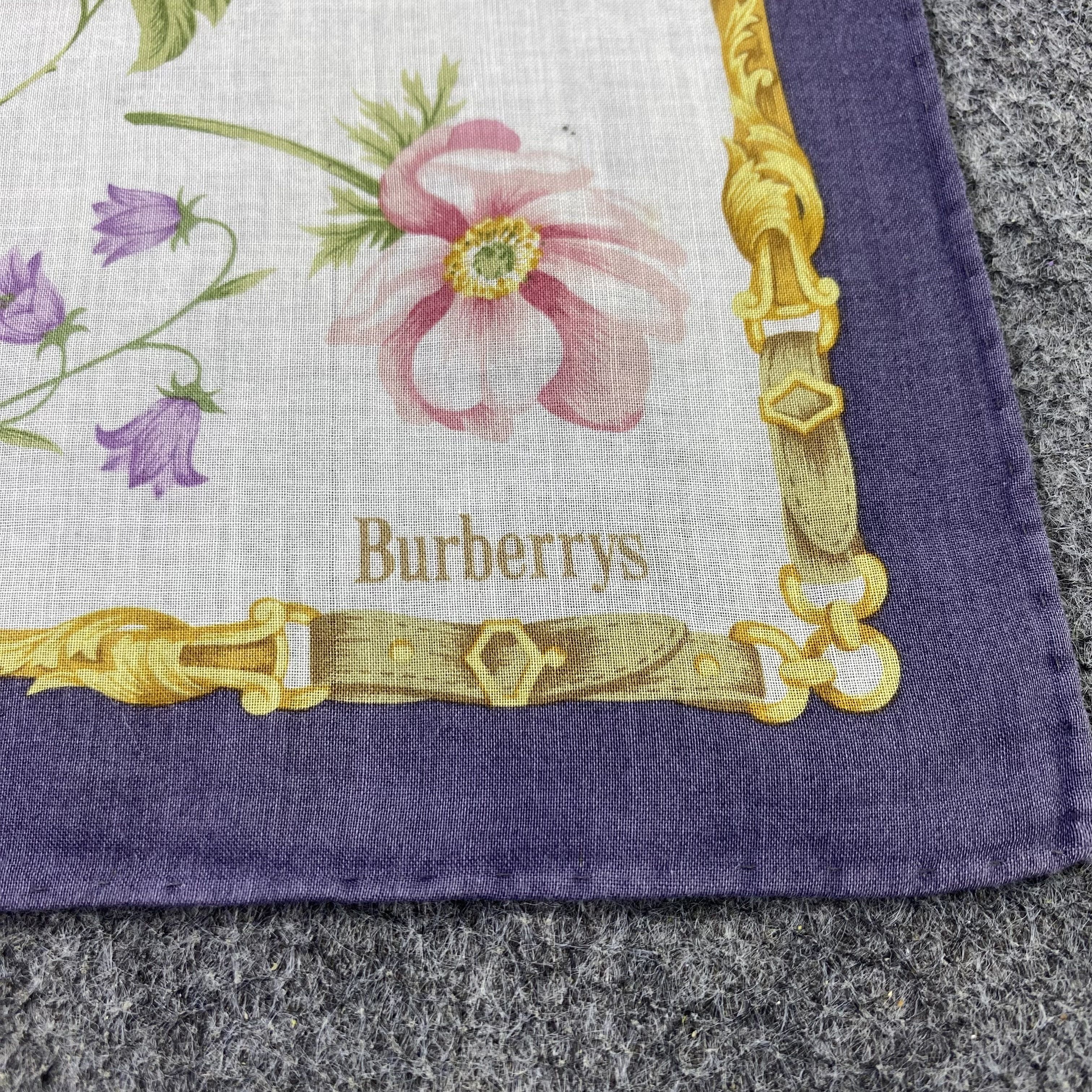 Burberry Vintage Burberrys Handkerchief / Bandana / Neckerchief-B2086 Size ONE SIZE - 7 Thumbnail