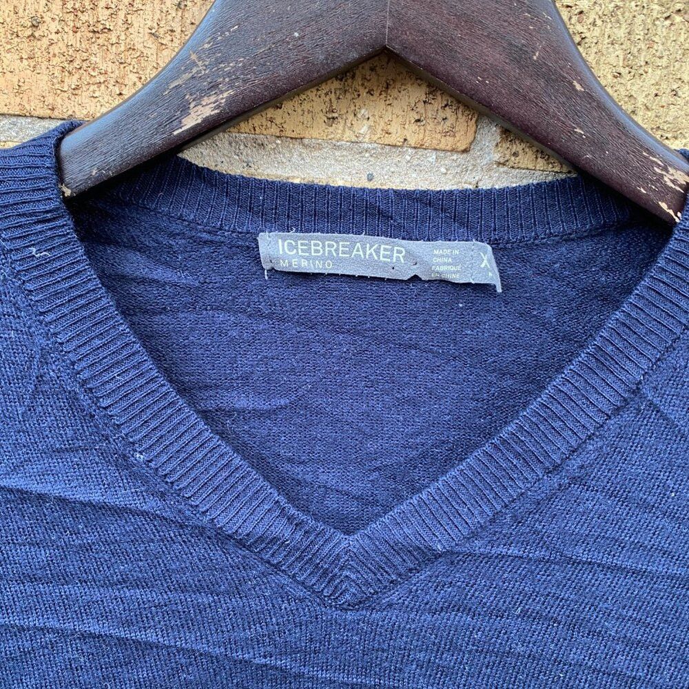Icebreaker Vintage Ice Breaker Merino Wool Sweater Blue XL Size US XL / EU 56 / 4 - 4 Thumbnail