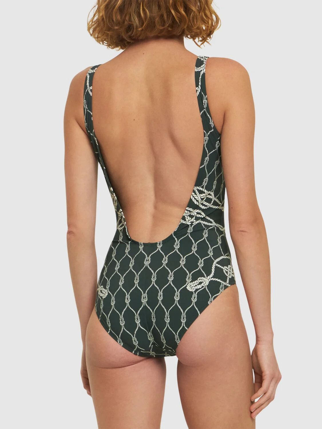 Tory Burch o1s22i1n1024 Floreale Floral Bodysuit in Green Size S / US 4 / IT 40 - 3 Thumbnail