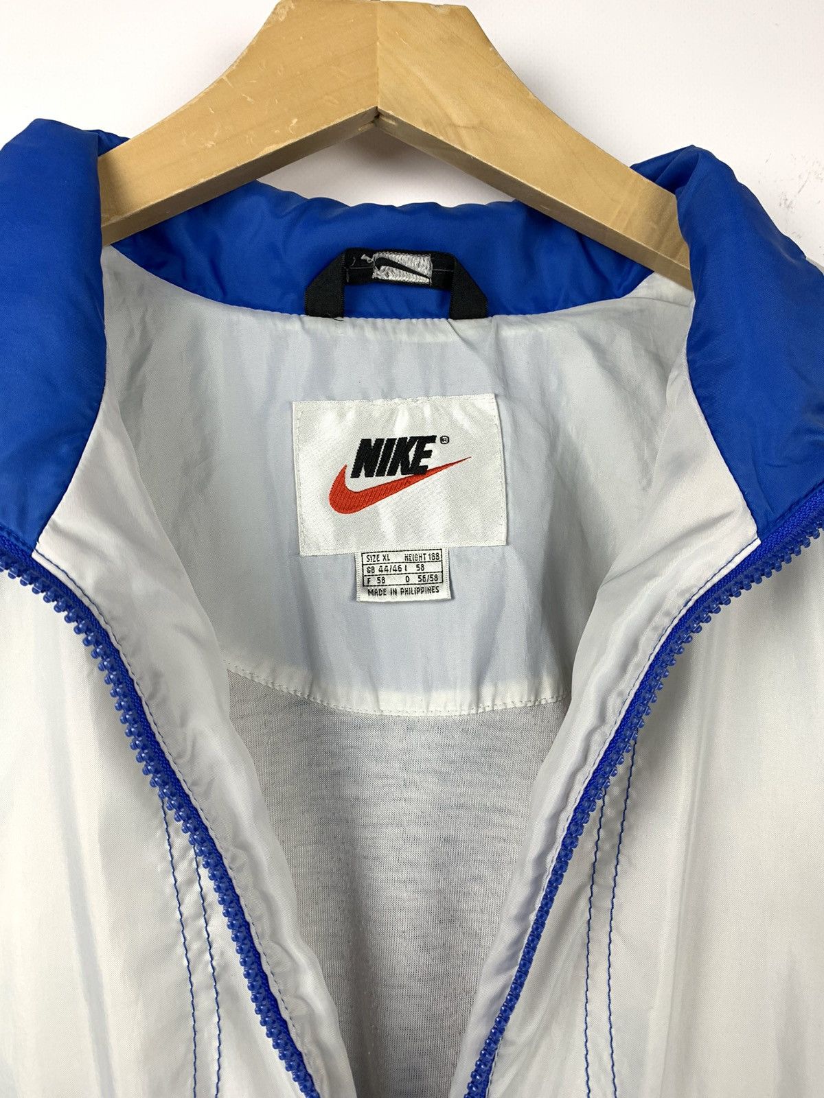 Vintage Nike Vintage Retro Nylon Jacket Big Logo Swoosh Zip 90’s Size US XL / EU 56 / 4 - 24 Thumbnail