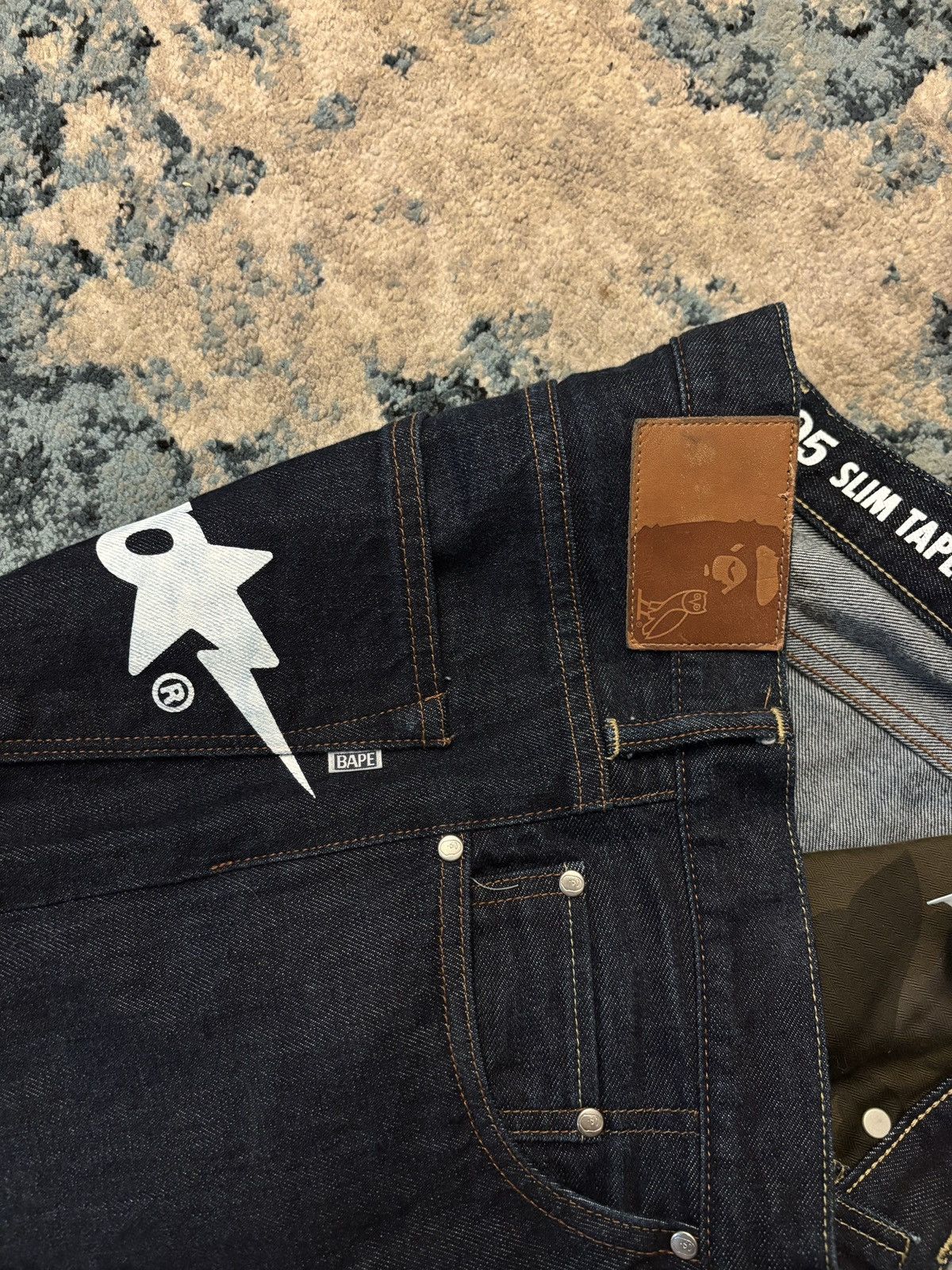 Bape × October's Very Own Bape x OVO Denim Pants Size Medium (Fits 30-31) Worn Lightly Size US 31 - 7 Thumbnail
