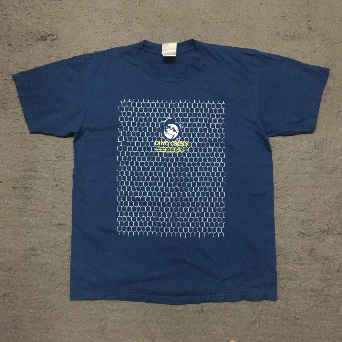image of Anima x Vintage Dino Crisis Game Tshirt in Blue, Men's (Size Large)