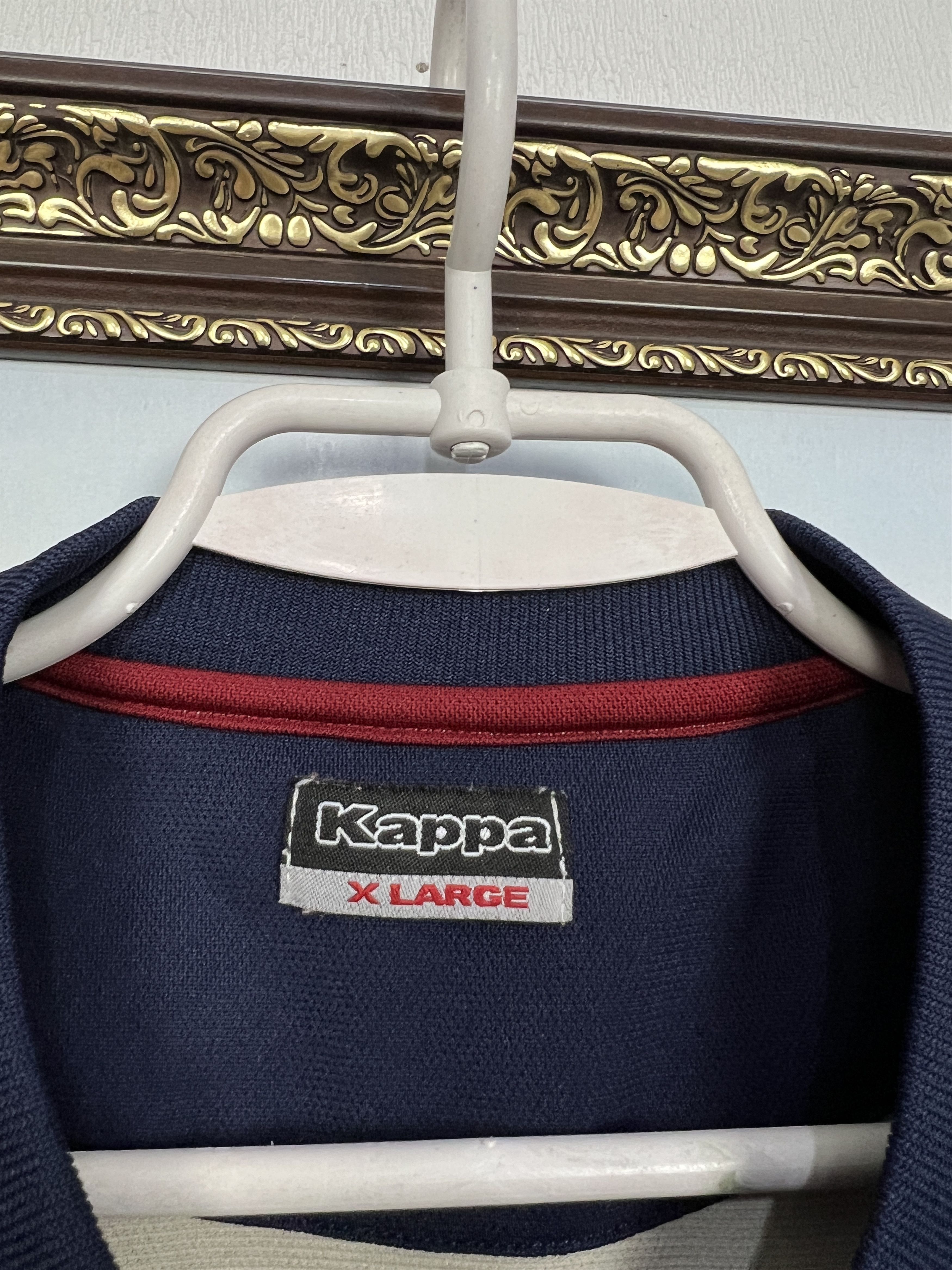 Kappa Vintage AS Roma Football Train Jersey Soccer Shirt Trikot Size US XL / EU 56 / 4 - 5 Thumbnail