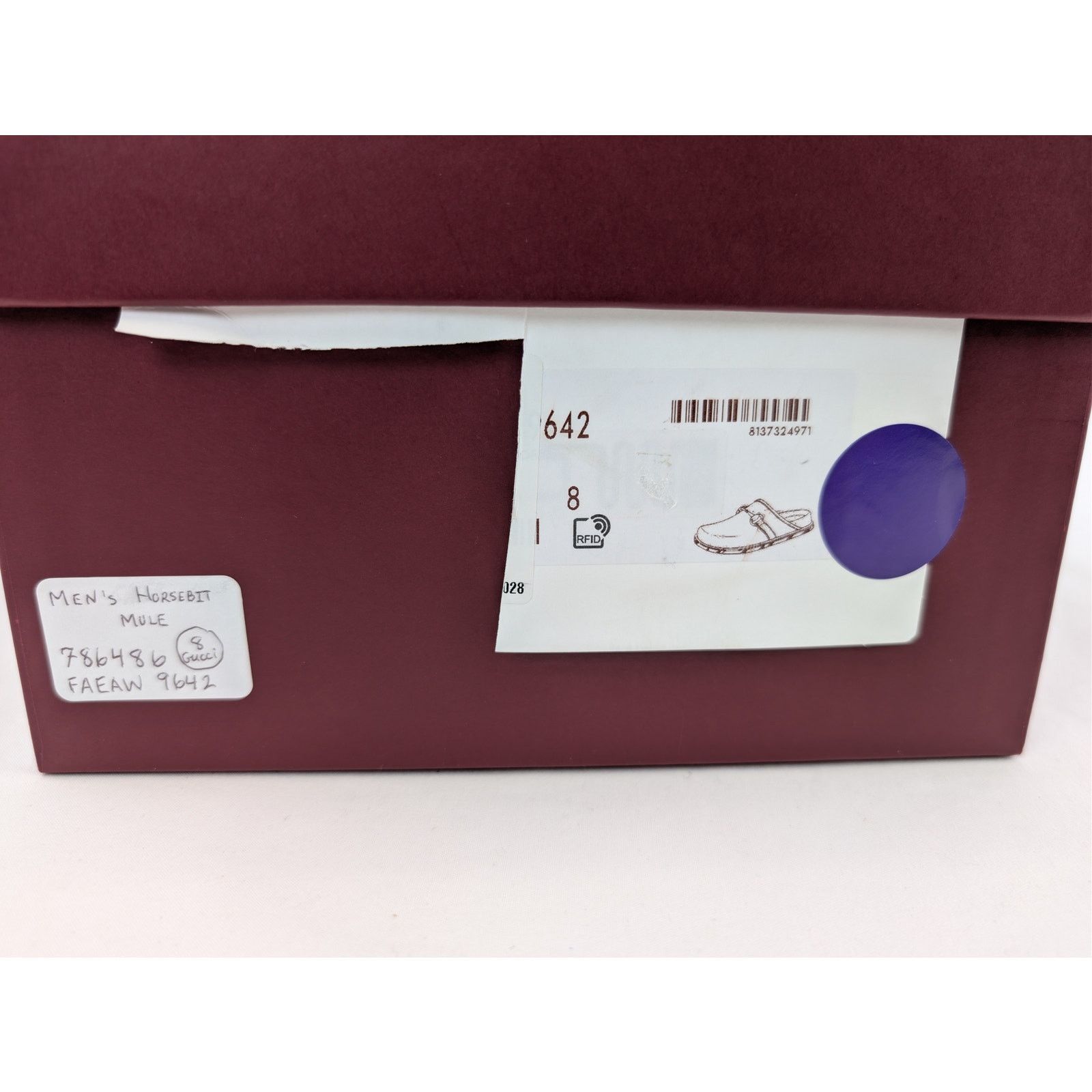Gucci o1rshd1 Horsebit Mule Slide Sandals in Beige Blue/ Navy Blue Size US 8.5 / EU 41-42 - 24 Thumbnail