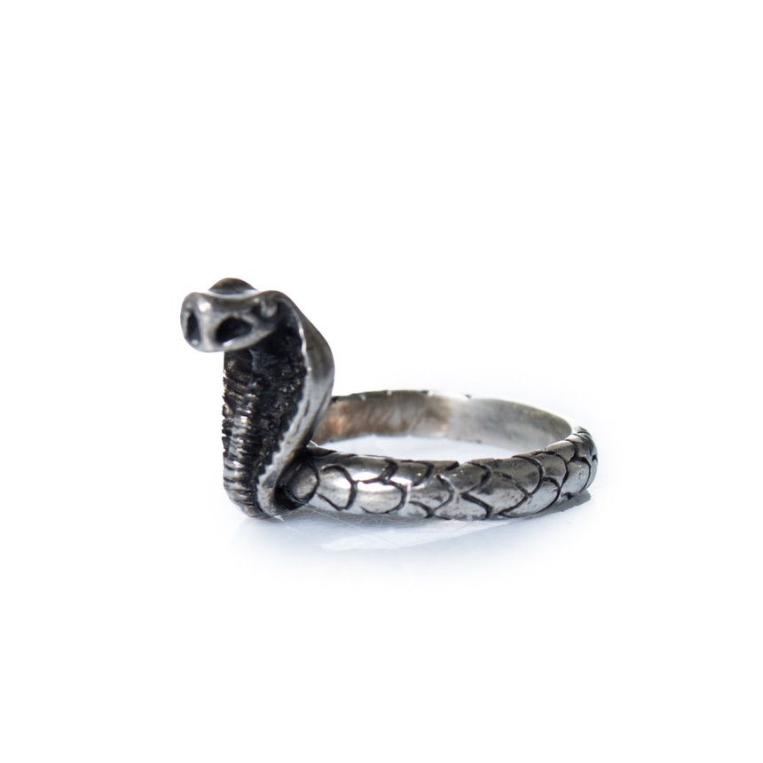 Saint Laurent Paris Saint Laurent, silver toned cobra snake ring Size ONE SIZE - 1 Thumbnail
