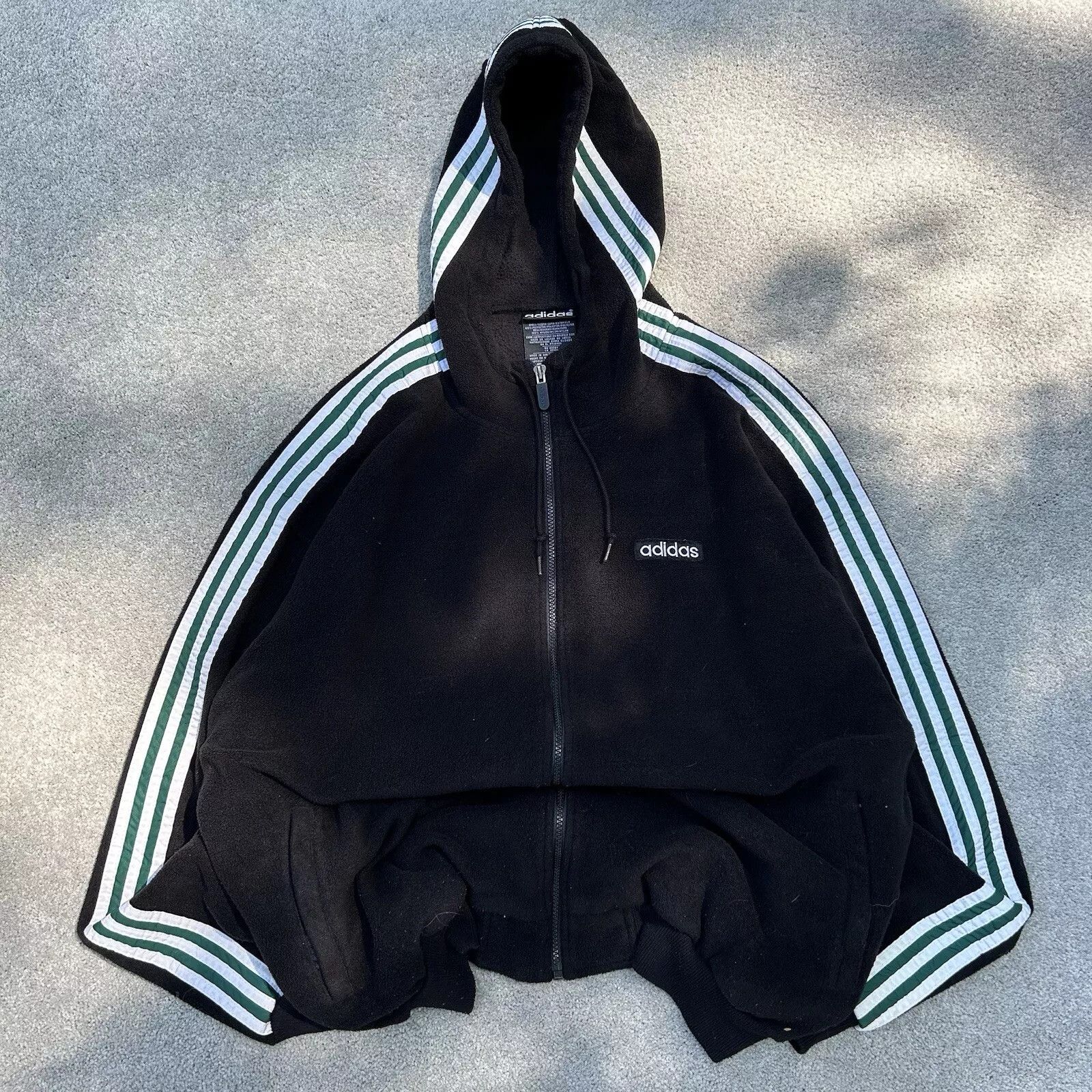 Adidas Vintage Adidas Hoodie Adult Extra Large Fleece Size US M / EU 48-50 / 2 - 1 Thumbnail