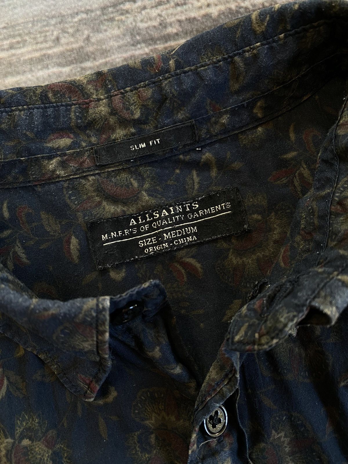 Allsaints ALL SAINTS DARK FLOWERS SHIRT Size US M / EU 48-50 / 2 - 5 Thumbnail