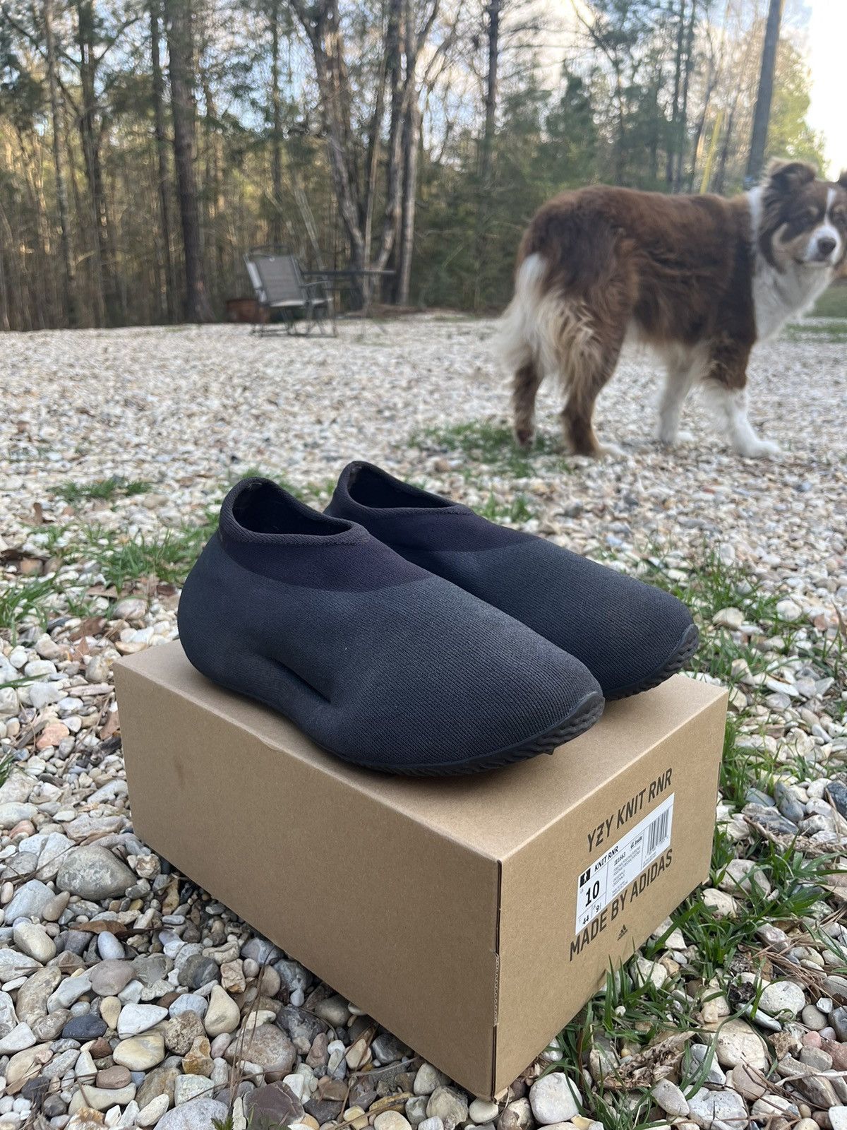 Adidas × Kanye West YEEZY KNIT RUNNER “Fade Onyx” | Grailed