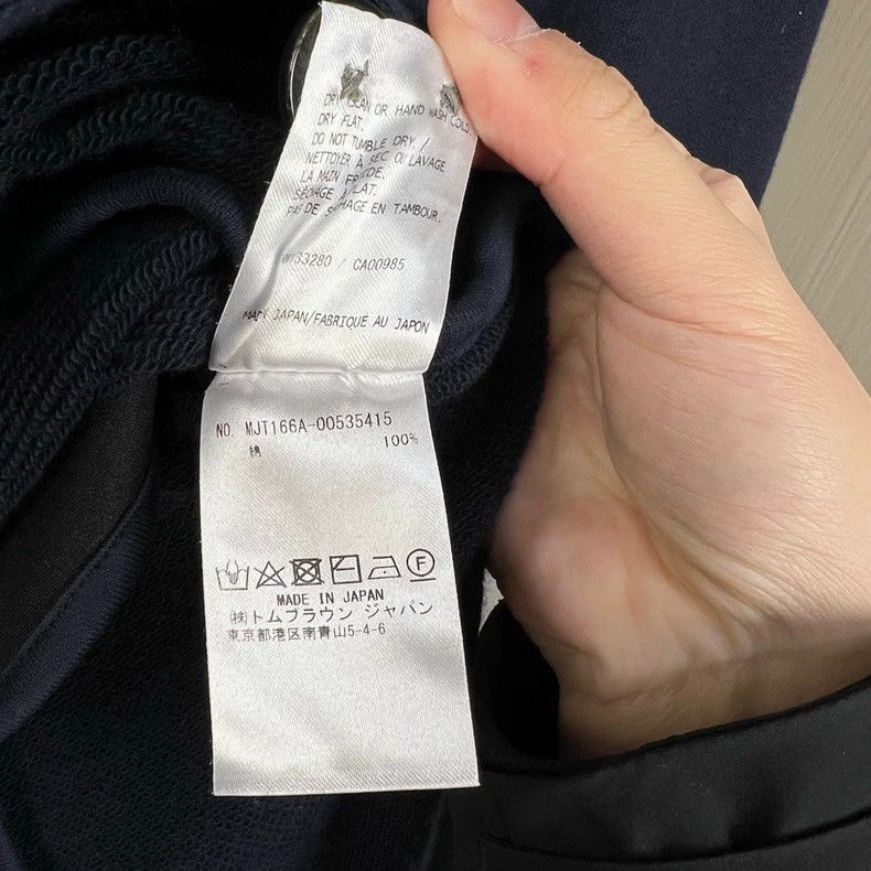 Thom Browne Thom Browne size2 Dark blue four-barrel hooded jacket Size US XL / EU 56 / 4 - 6 Thumbnail
