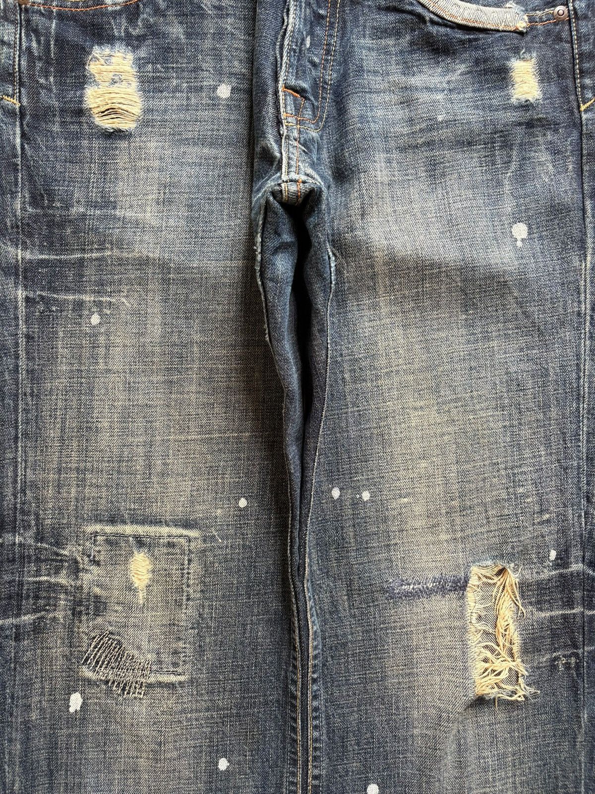 Other Vintage 575 Painted Mud Wash Patch Distress Baggy Jeans Size US 29 - 5 Thumbnail