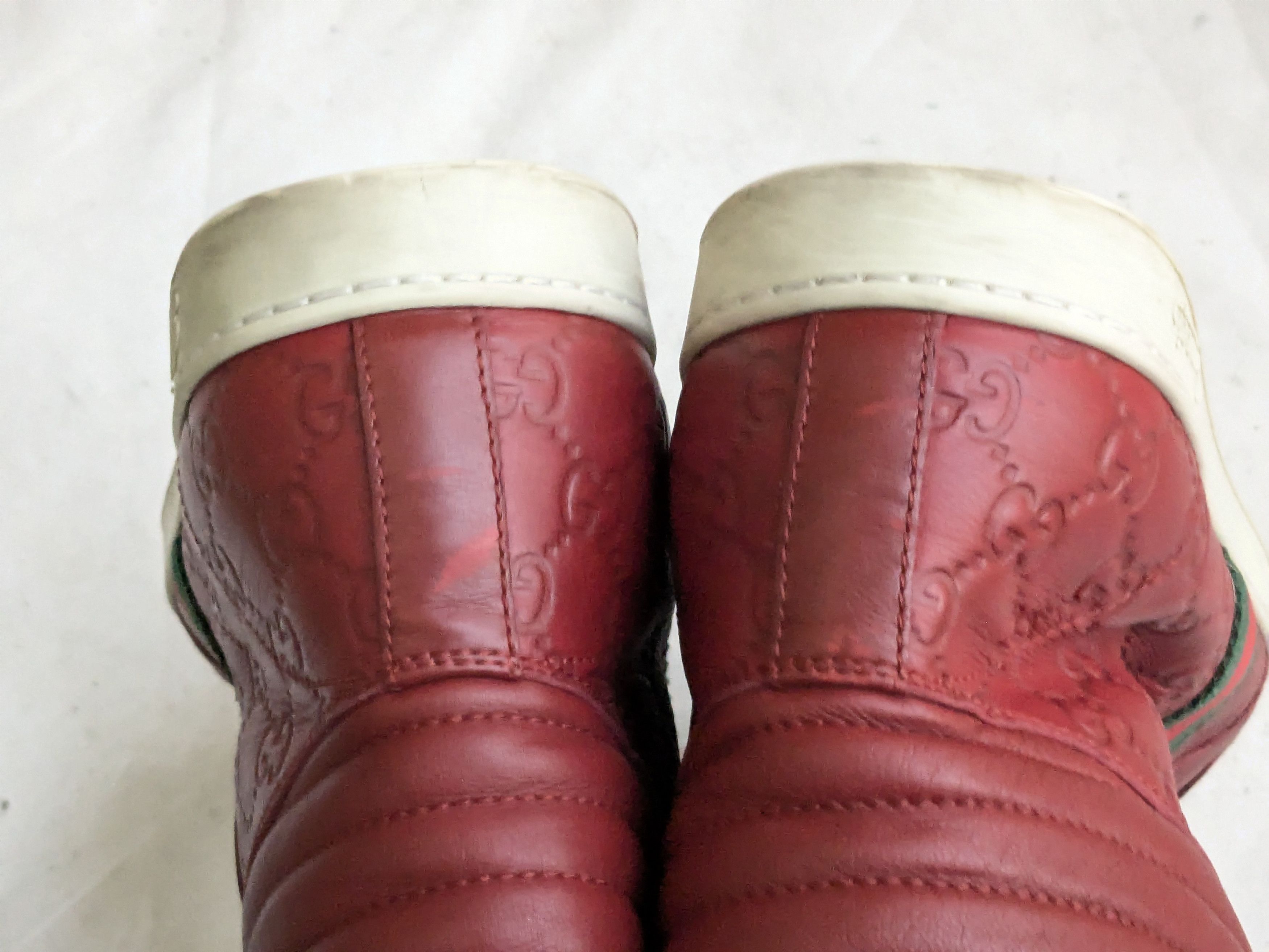 Gucci Gucci Monogram Sneakers 12.5 Leather GG Logo Size US 12.5 / EU 45-46 - 13 Thumbnail