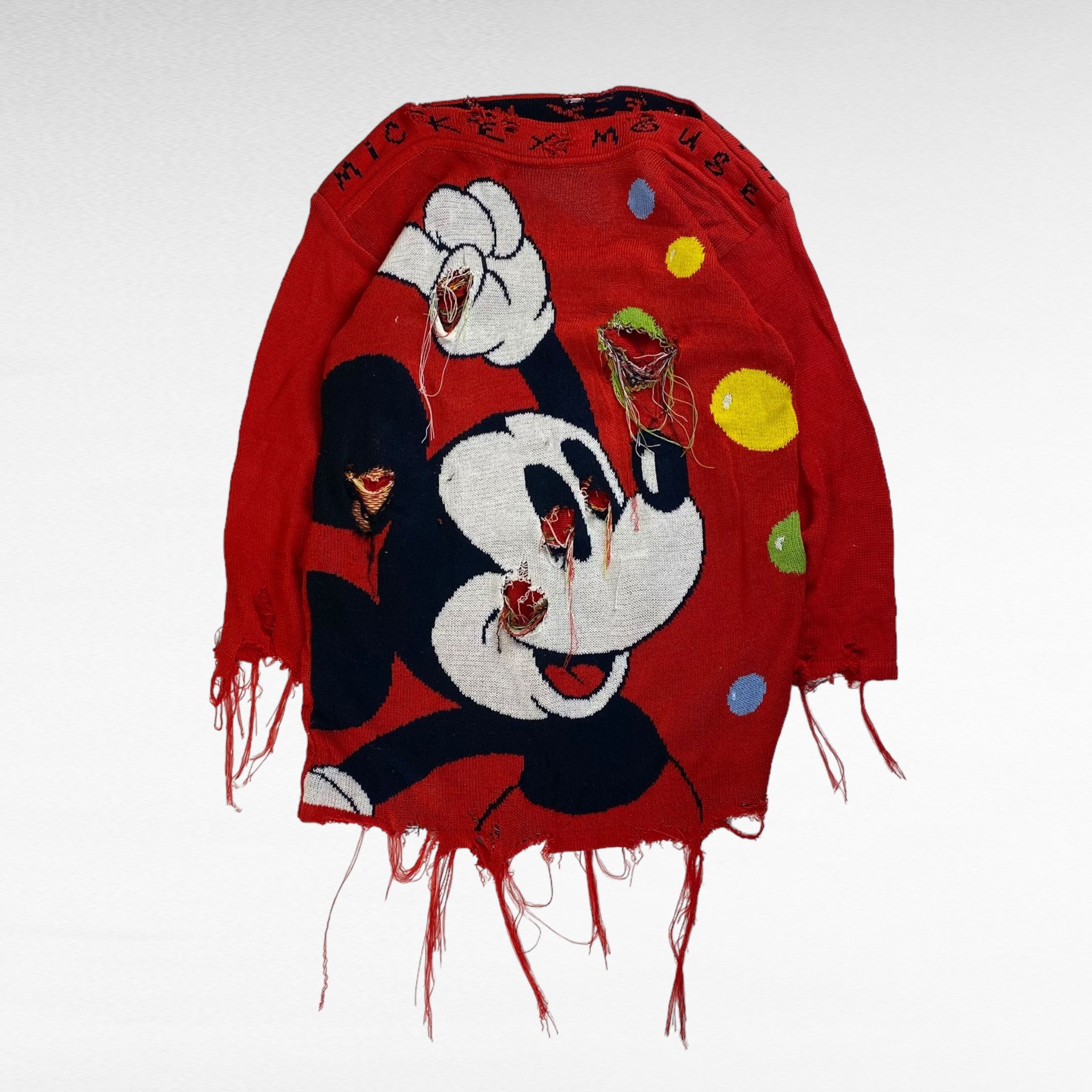 Vintage Cox Combo 90s Remake Boro Disney Jacquard Knit Size M Size US M / EU 48-50 / 2 - 1 Thumbnail