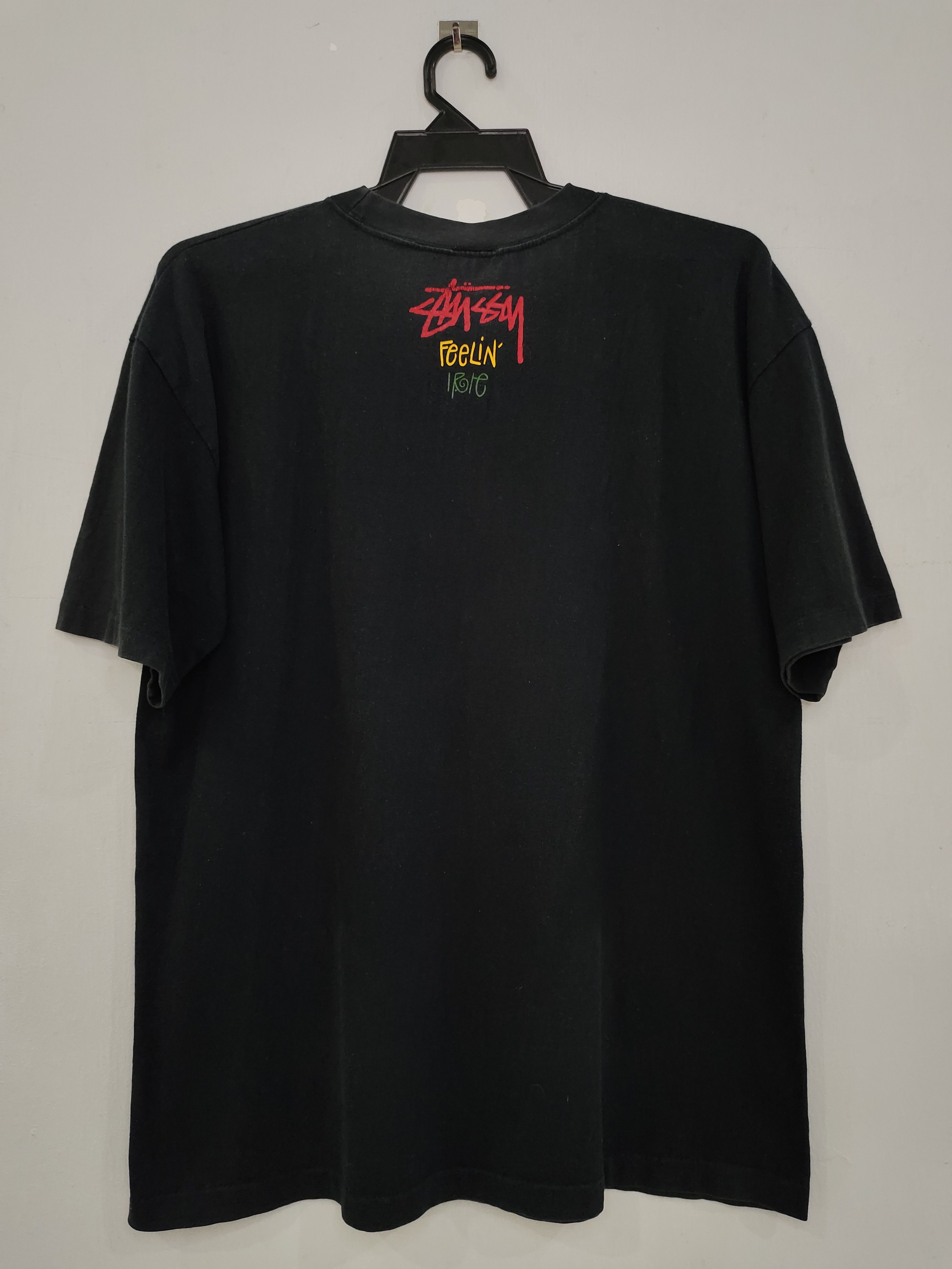 Stussy × Vintage Vintage Stussy Feelin Irie Rasta Crown Tee Size US L / EU 52-54 / 3 - 2 Thumbnail