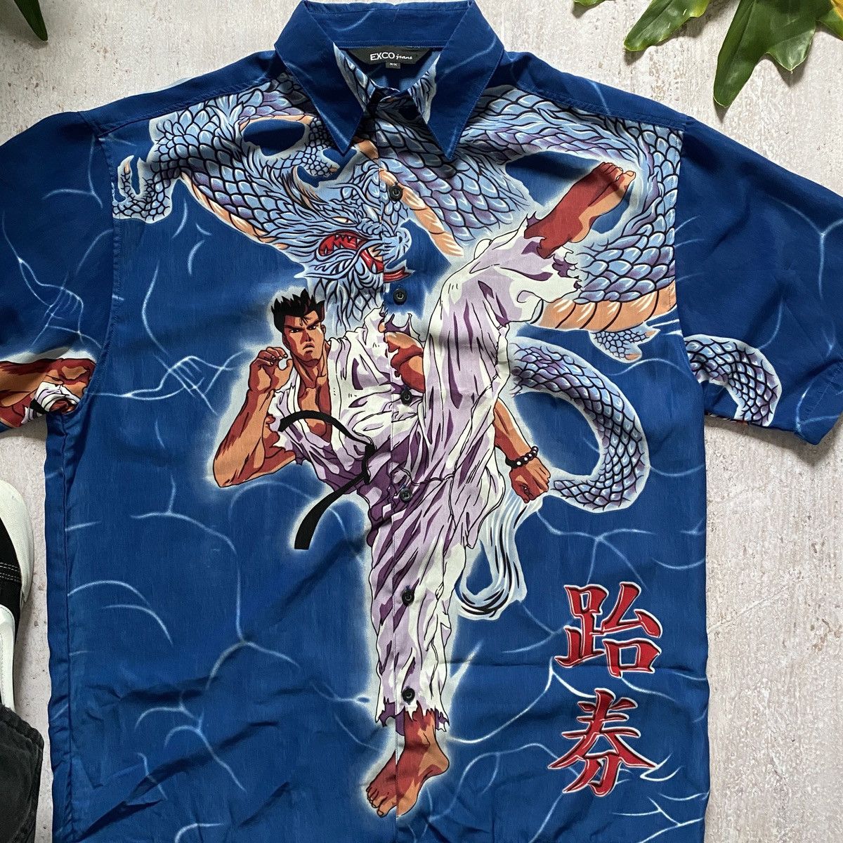 Japanese Brand VINTAGE ANIME BOXY SHIRT TEKKEN STYLE CRAZY HAWAII 174 Size US XL / EU 56 / 4 - 3 Thumbnail