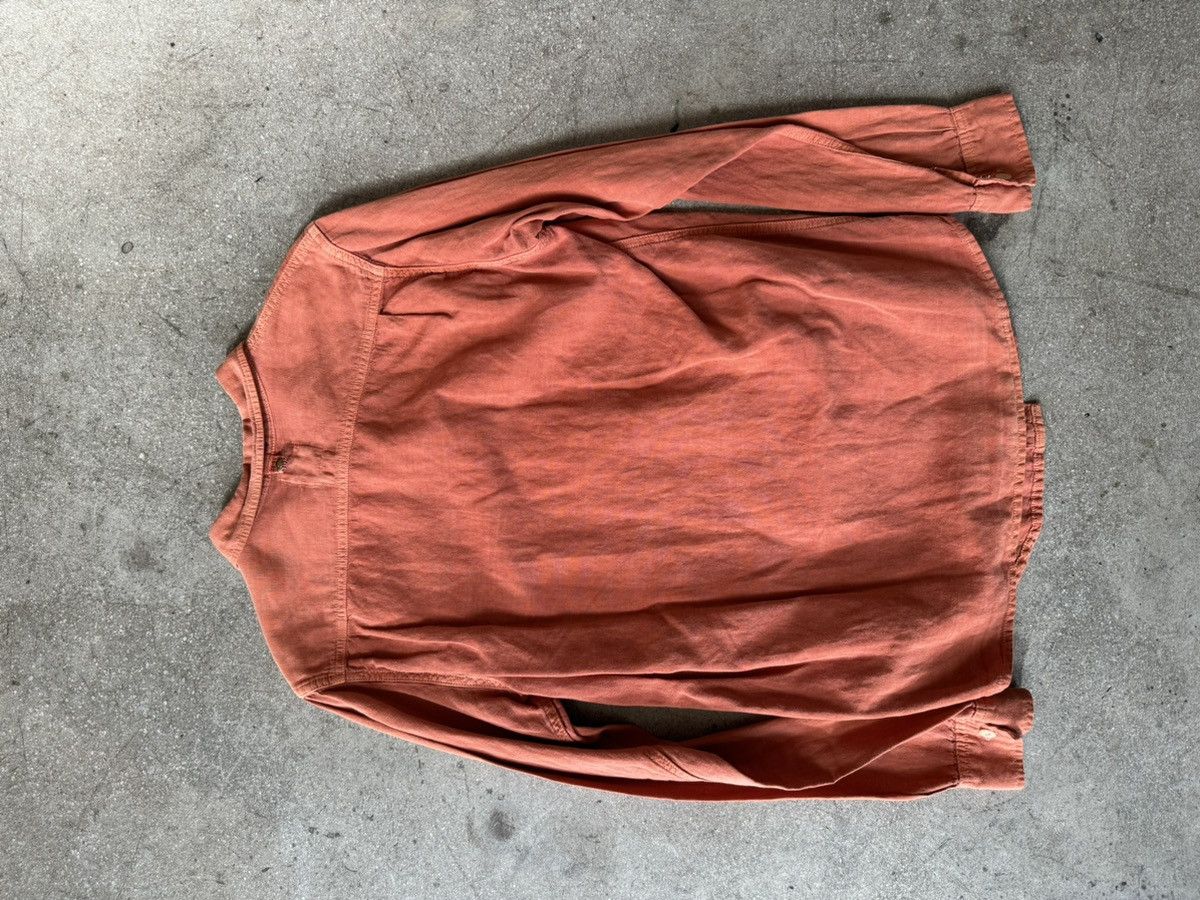 Visvim Visvim Linen Rust Mud Color Garment Dyed Work Shirt Size US M / EU 48-50 / 2 - 6 Thumbnail