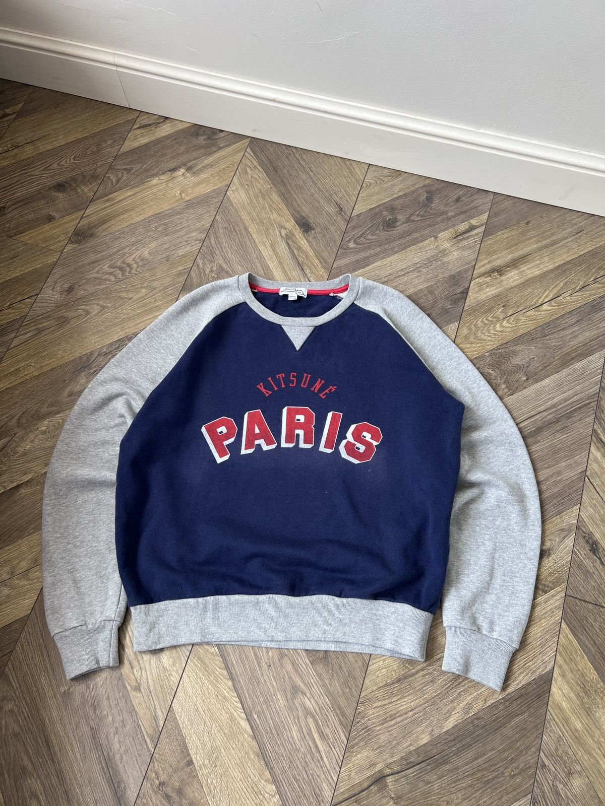 Designer × Maison Kitsune × Vintage Vintage Kitsune Paris Cotton Printed Sweatshirt Size US M / EU 48-50 / 2 - 4 Thumbnail