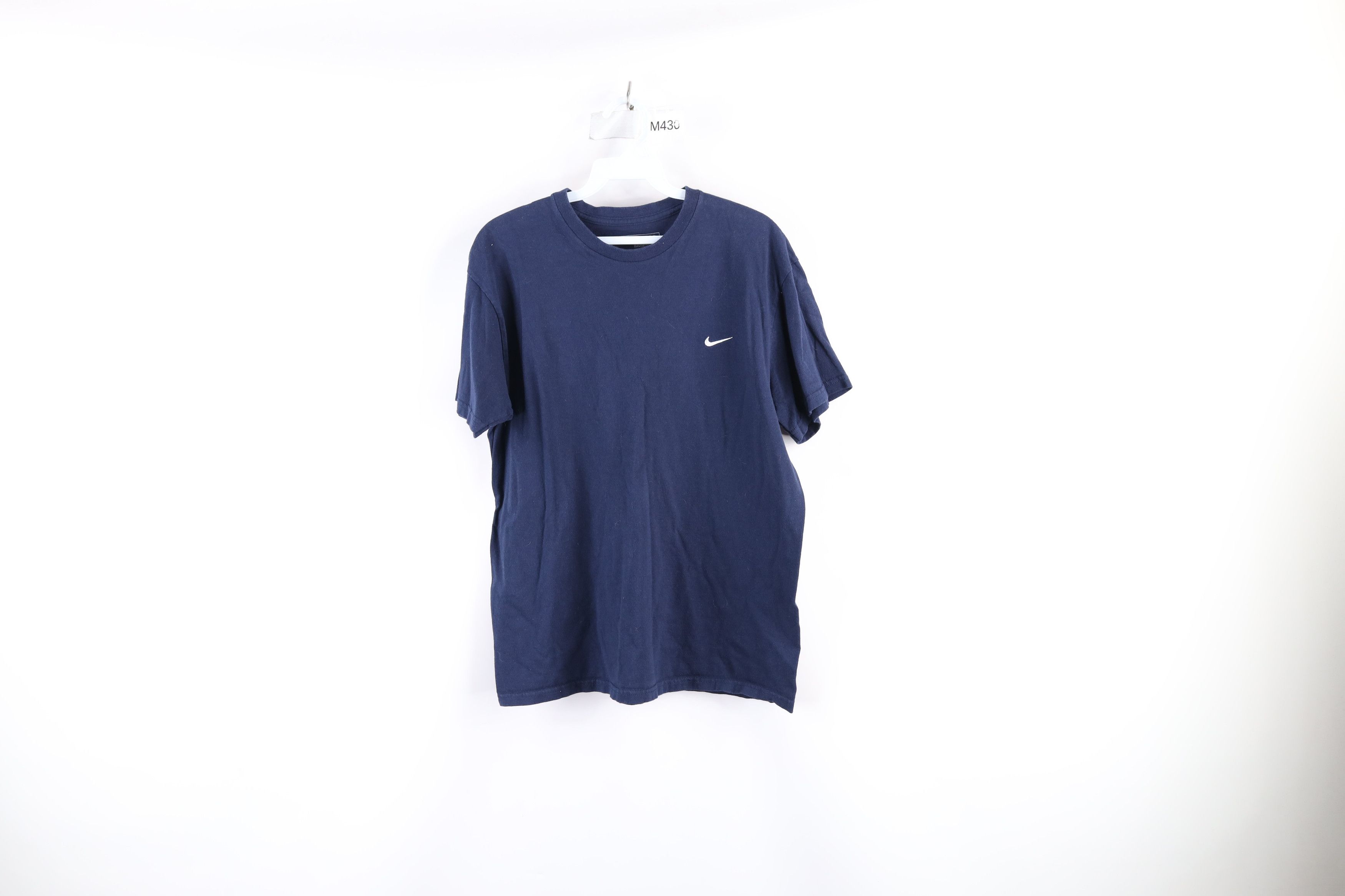 Nike × Vintage Vintage Nike Scott Mini Swoosh Short Sleeve T-Shirt Blue Size US S / EU 44-46 / 1 - 1 Thumbnail