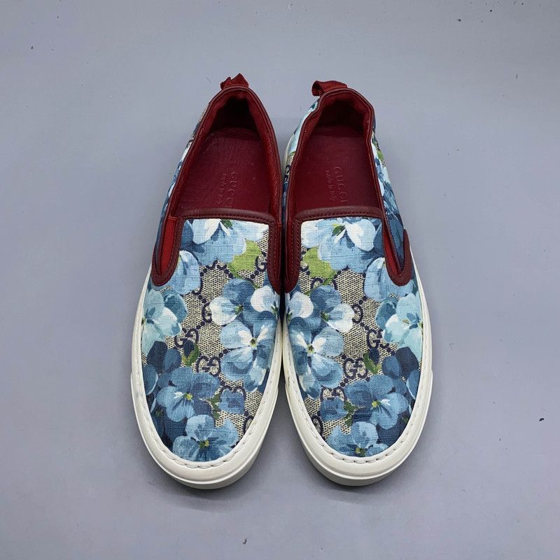 Gucci Gucci Floral Pattern Slip-On Sneakers for Women Size US 5 / IT 35 - 6 Thumbnail