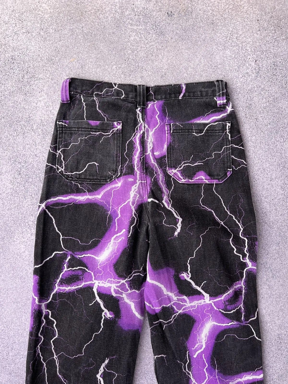Jaded London × Vintage Vintage Jaded London women’s Purple Lightning Skate jeans Size 28" / US 6 / IT 42 - 11 Thumbnail