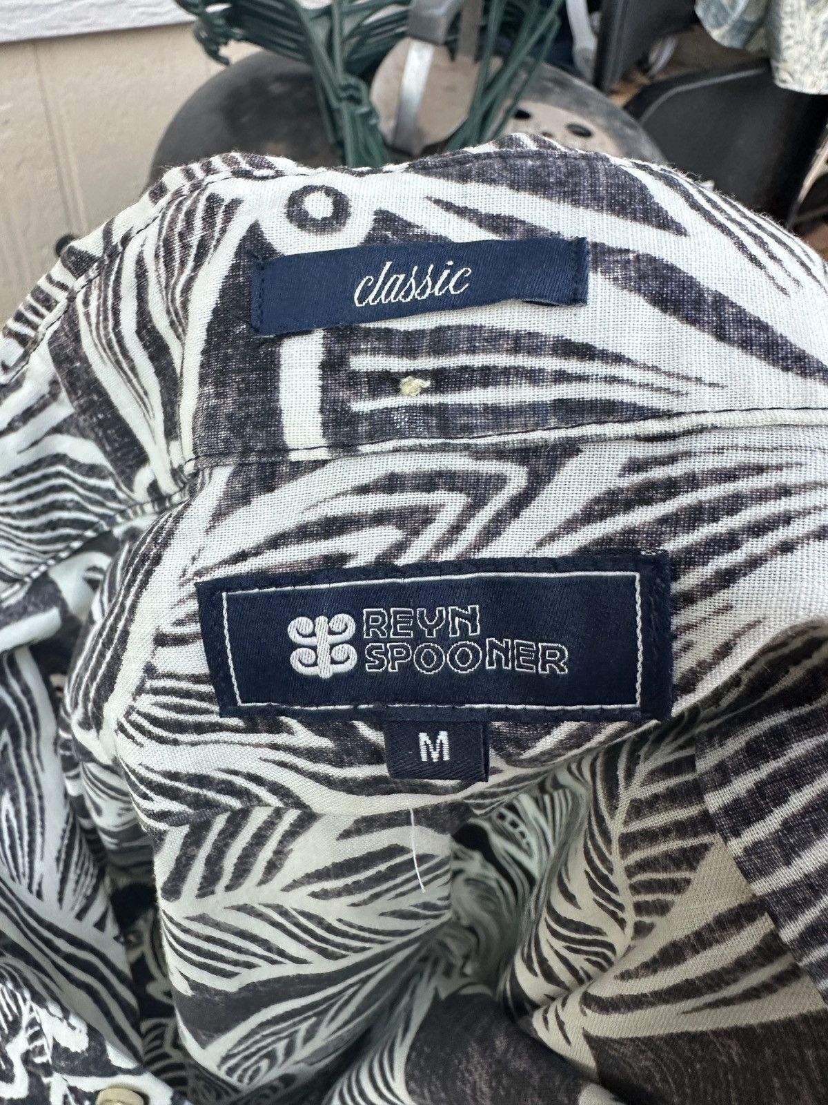 Reyn Spooner Reyn Spooner Classic Hawaiian Print Gray Men's Medium Size US M / EU 48-50 / 2 - 4 Thumbnail