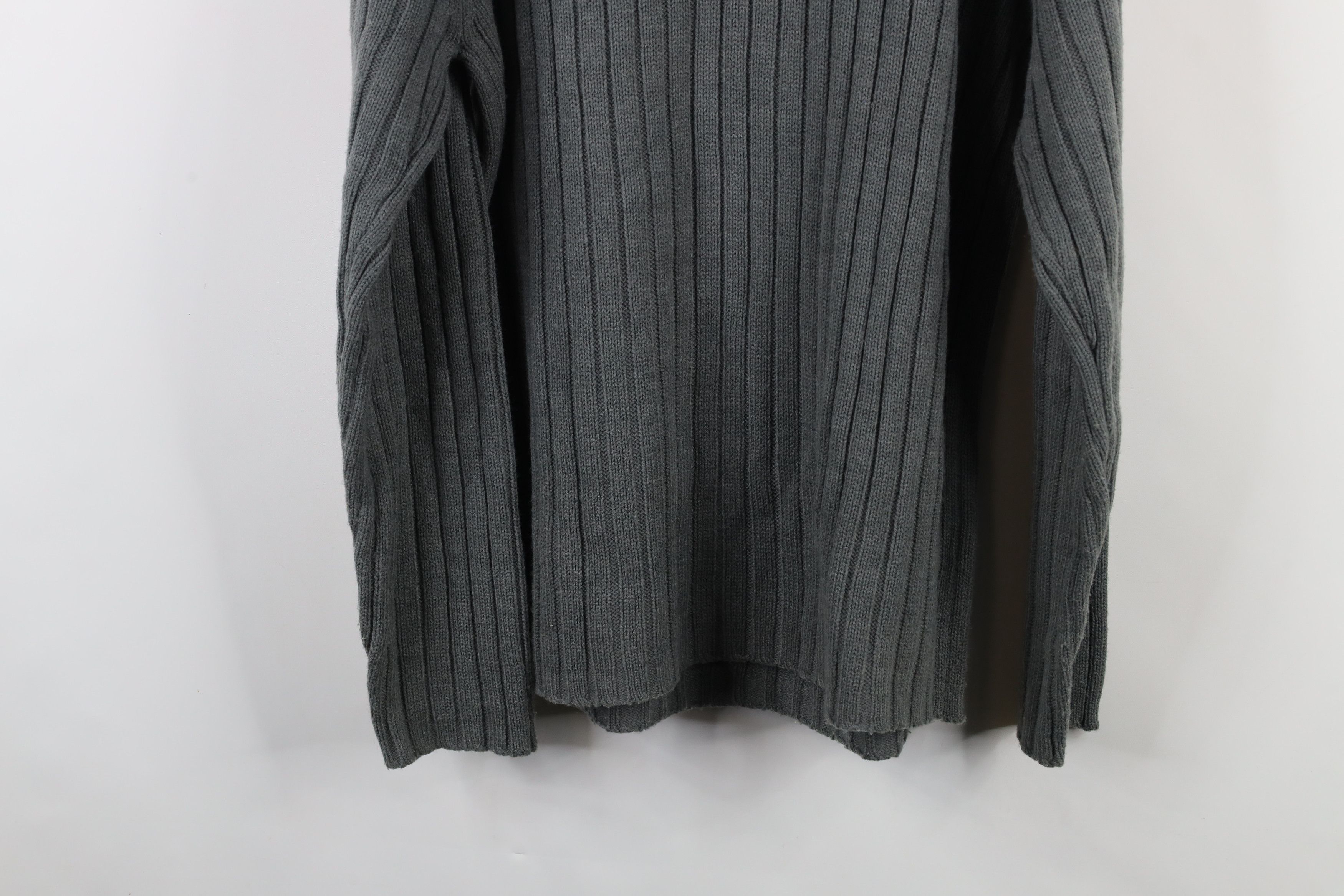Aeropostale × Vintage Vintage 90s Y2K Aeropostale Chunky Ribbed Knit Sweater Gray Size US XL / EU 56 / 4 - 11 Thumbnail