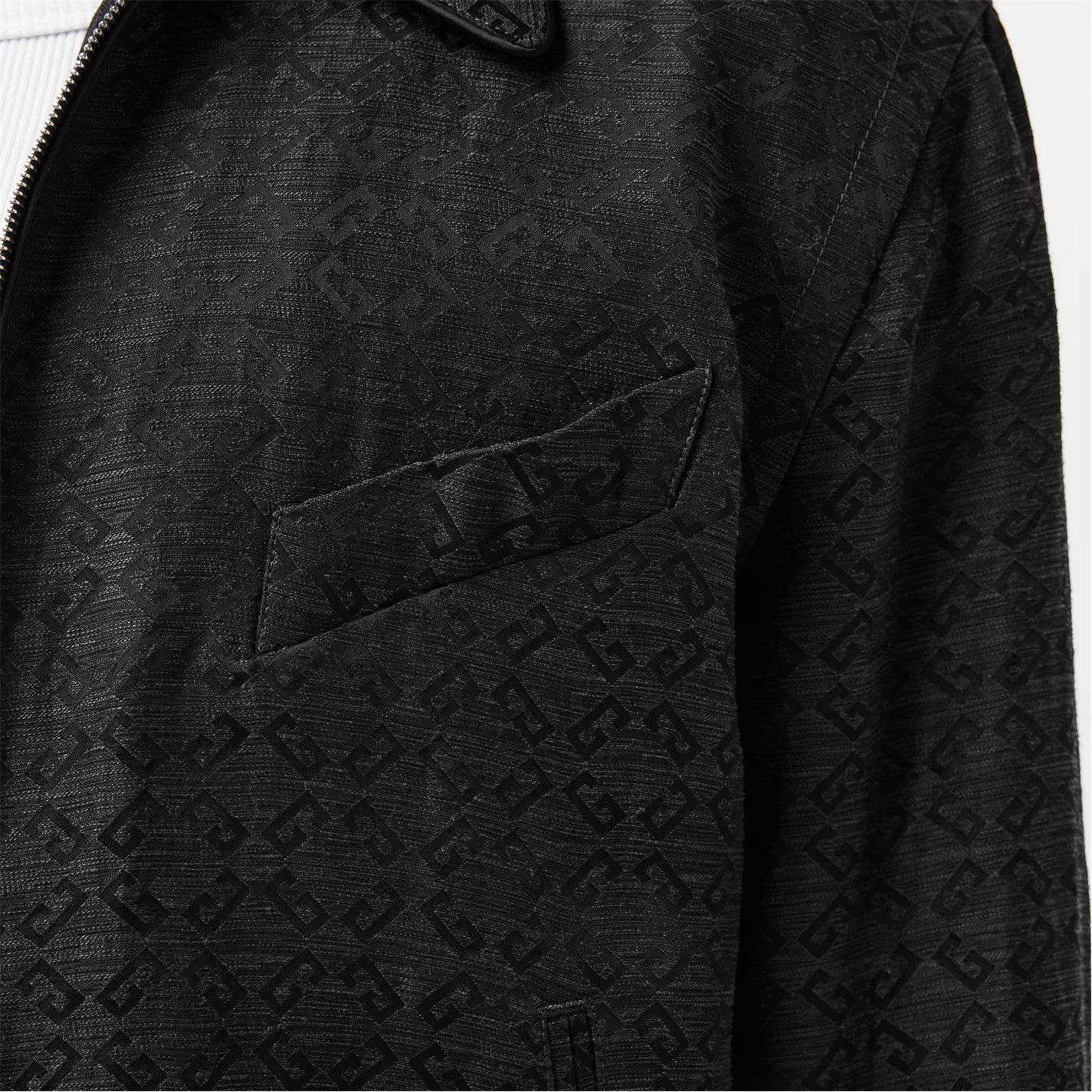 Givenchy o1g2r1mq0426 Blouson Linen Coach Jacket in Black Size US L / EU 52-54 / 3 - 5 Thumbnail