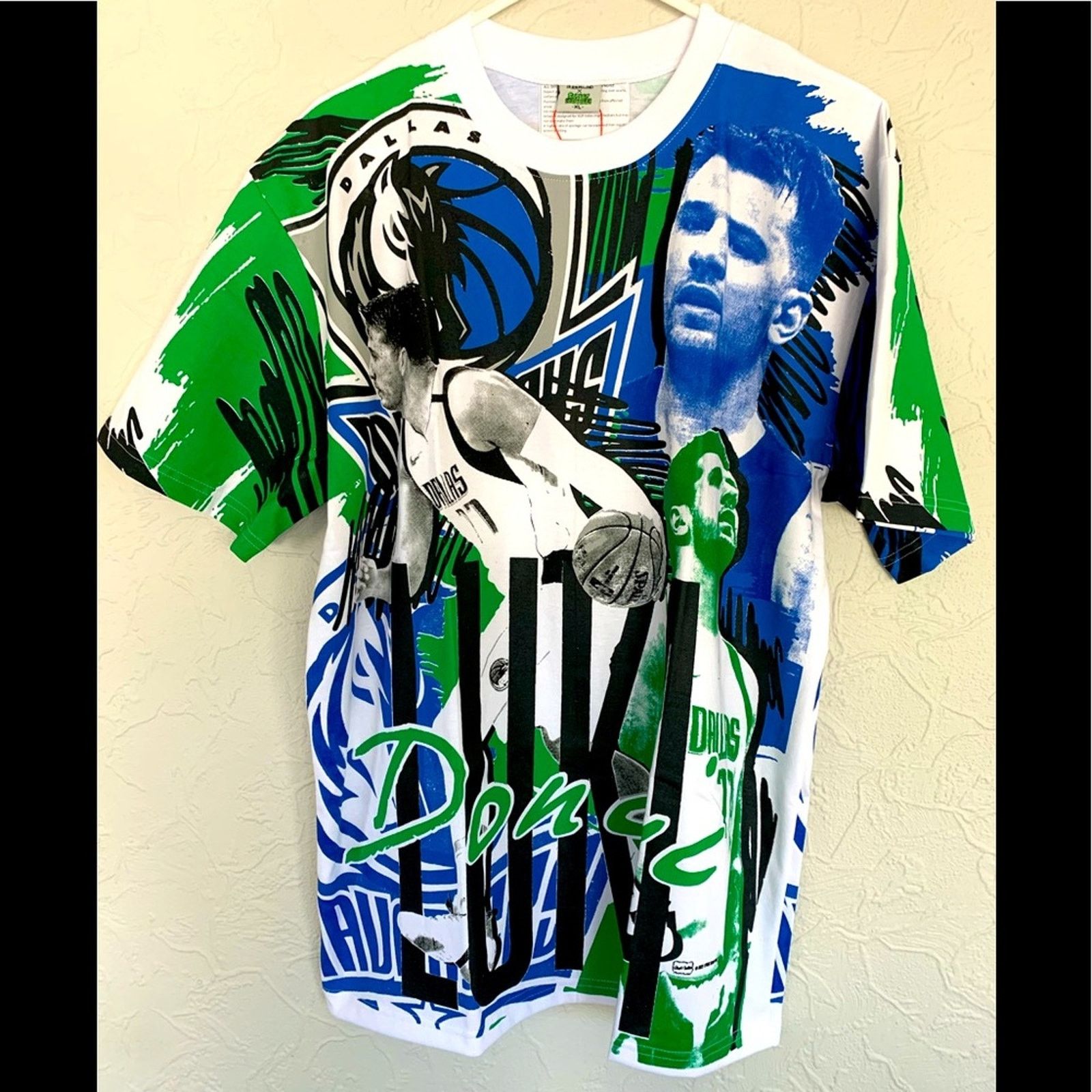 NBA ALL OVER PRINT LUKA DONCIC AOP HEAVY SOFT CUT & SEW RARE Size US XL / EU 56 / 4 - 1 Thumbnail