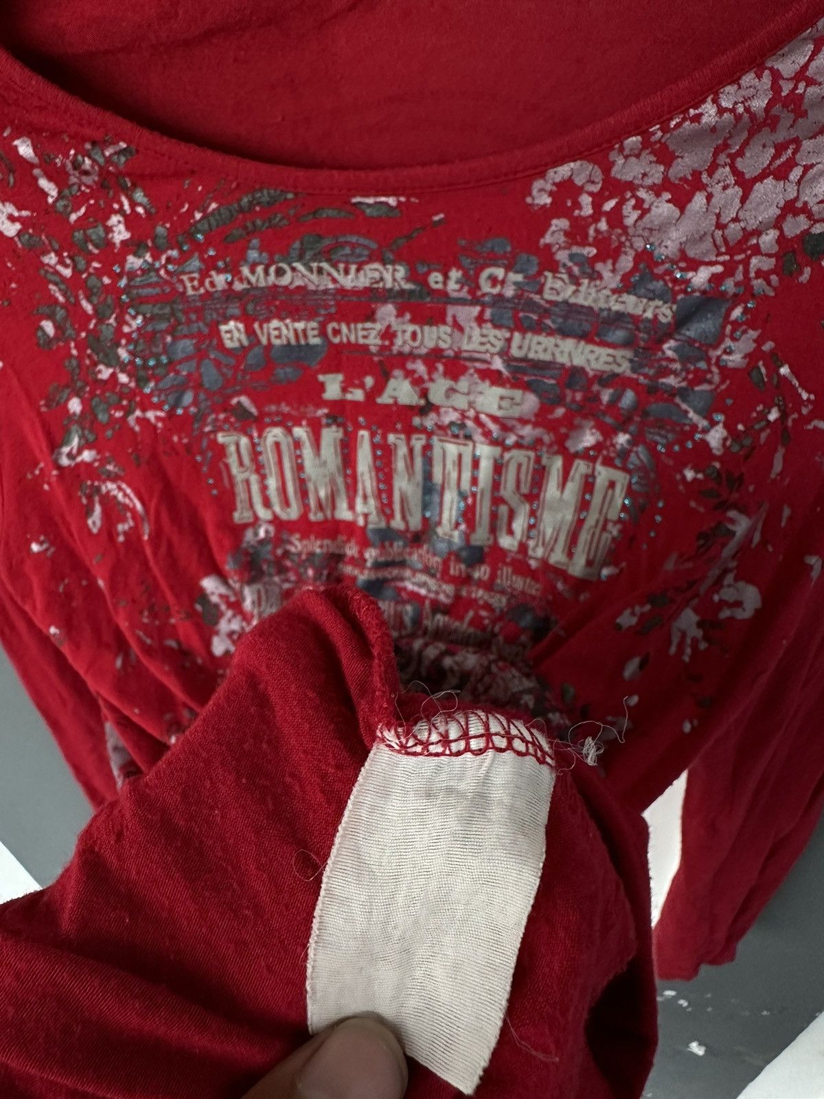 Hysteric Glamour SICK Y2K ROMANTISME POEM LONG SLEEVE LGB STYLE Size S / US 4 / IT 40 - 3 Thumbnail