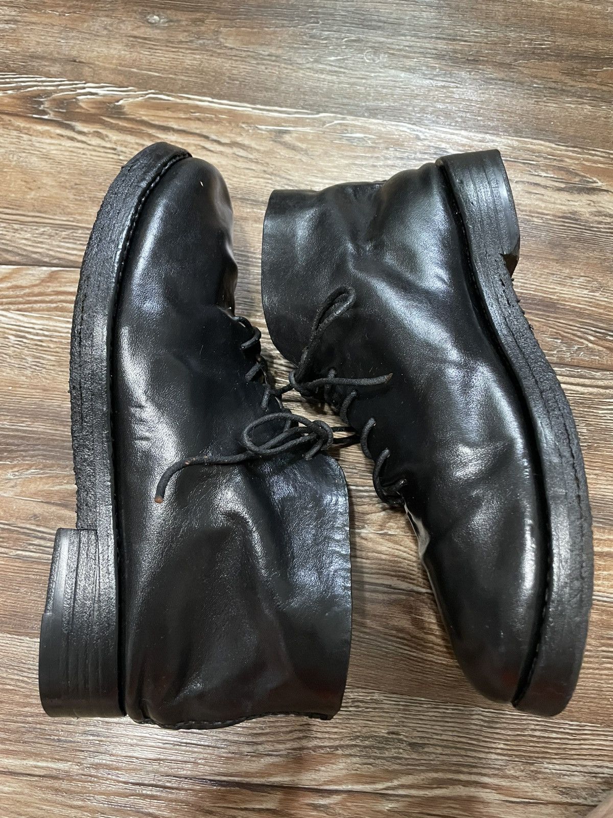 Feit Feit Braided Ankle Boot Black Leather Crepe Stitched 9.5 Size US 9.5 / EU 42-43 - 5 Thumbnail