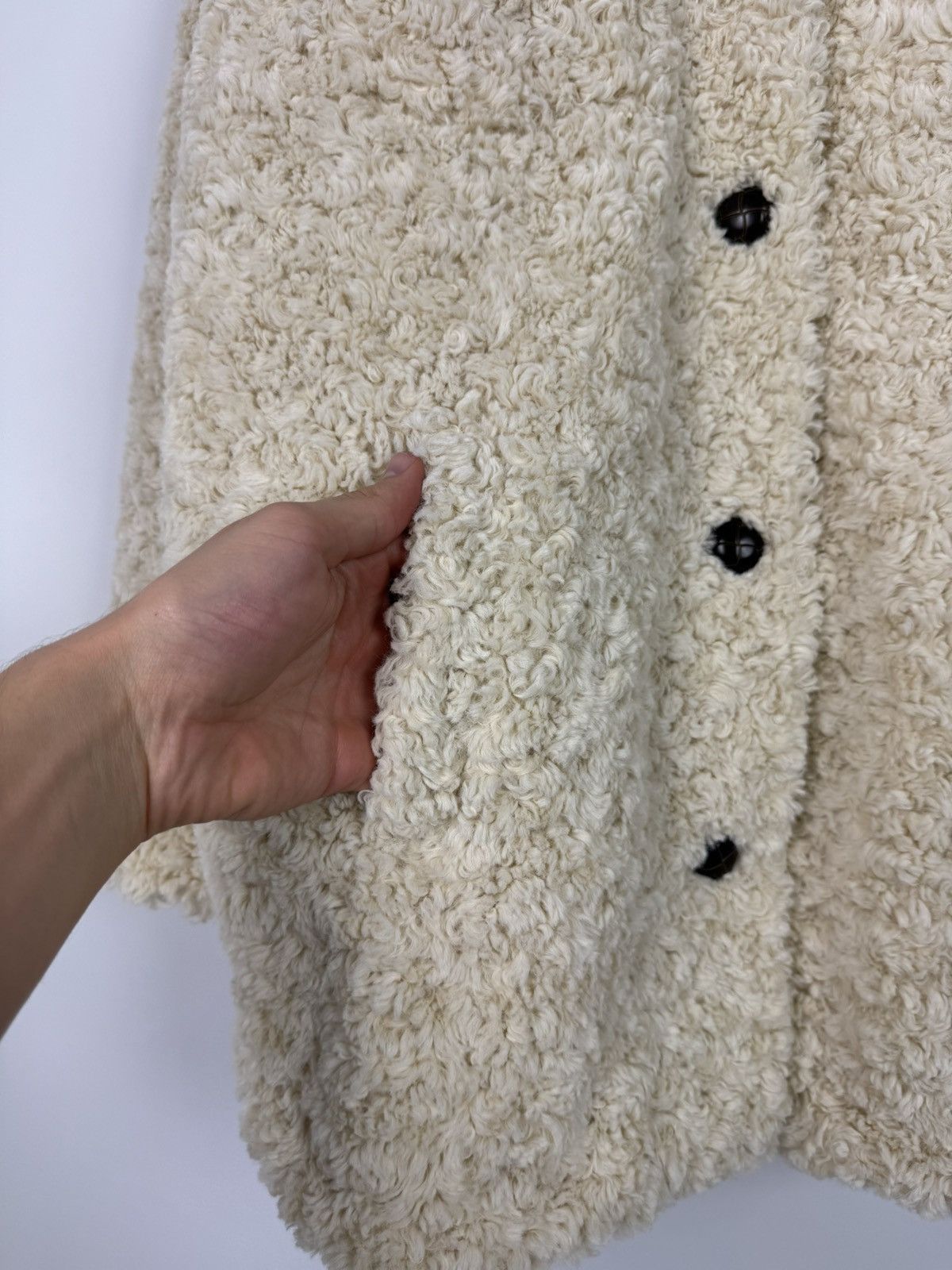 Hartford Hartford Teddy Sherpa Cream Women’s Jacket Size XS / US 0-2 / IT 36-38 - 8 Thumbnail