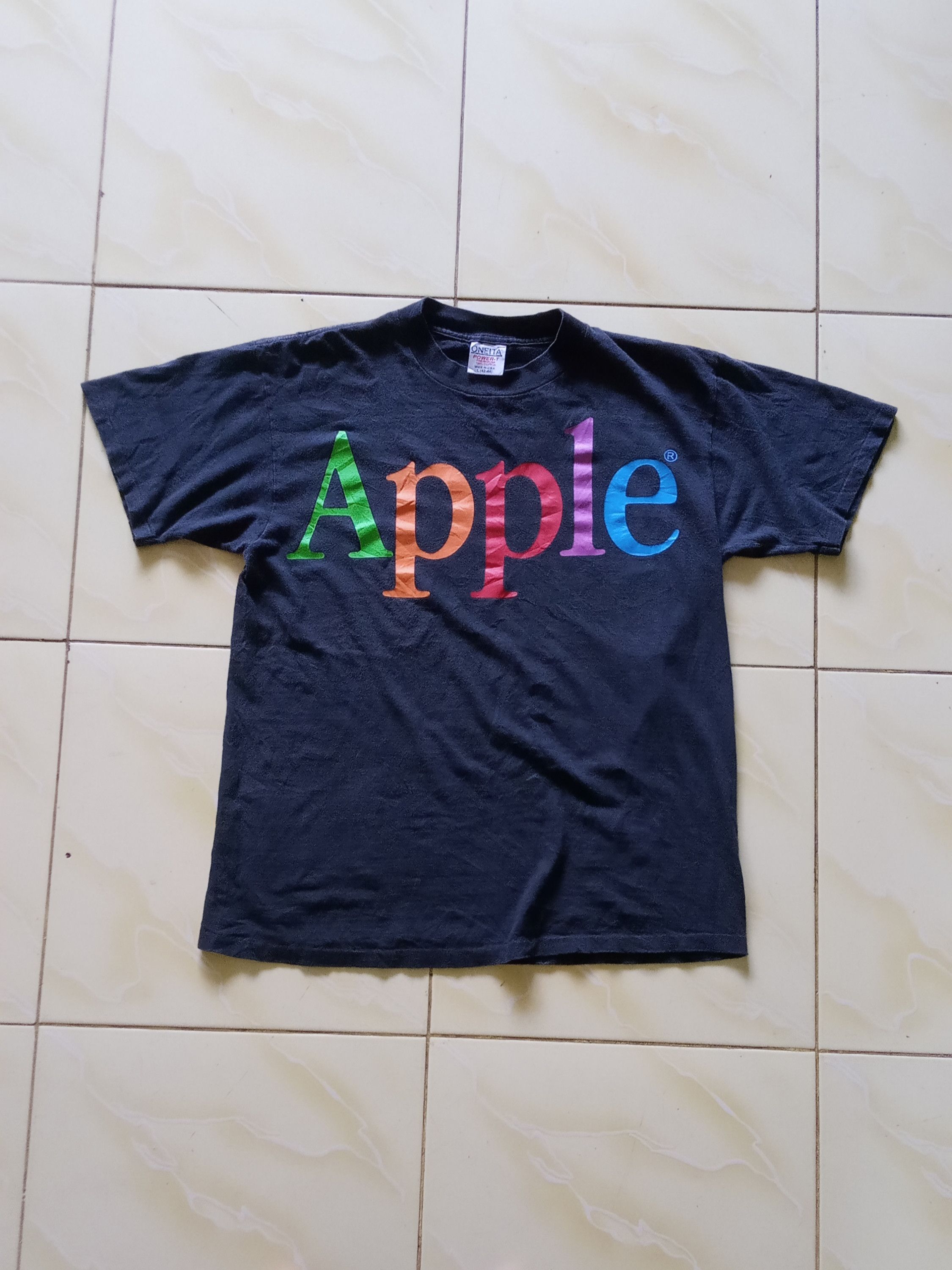 Oversize Apple Print Tee