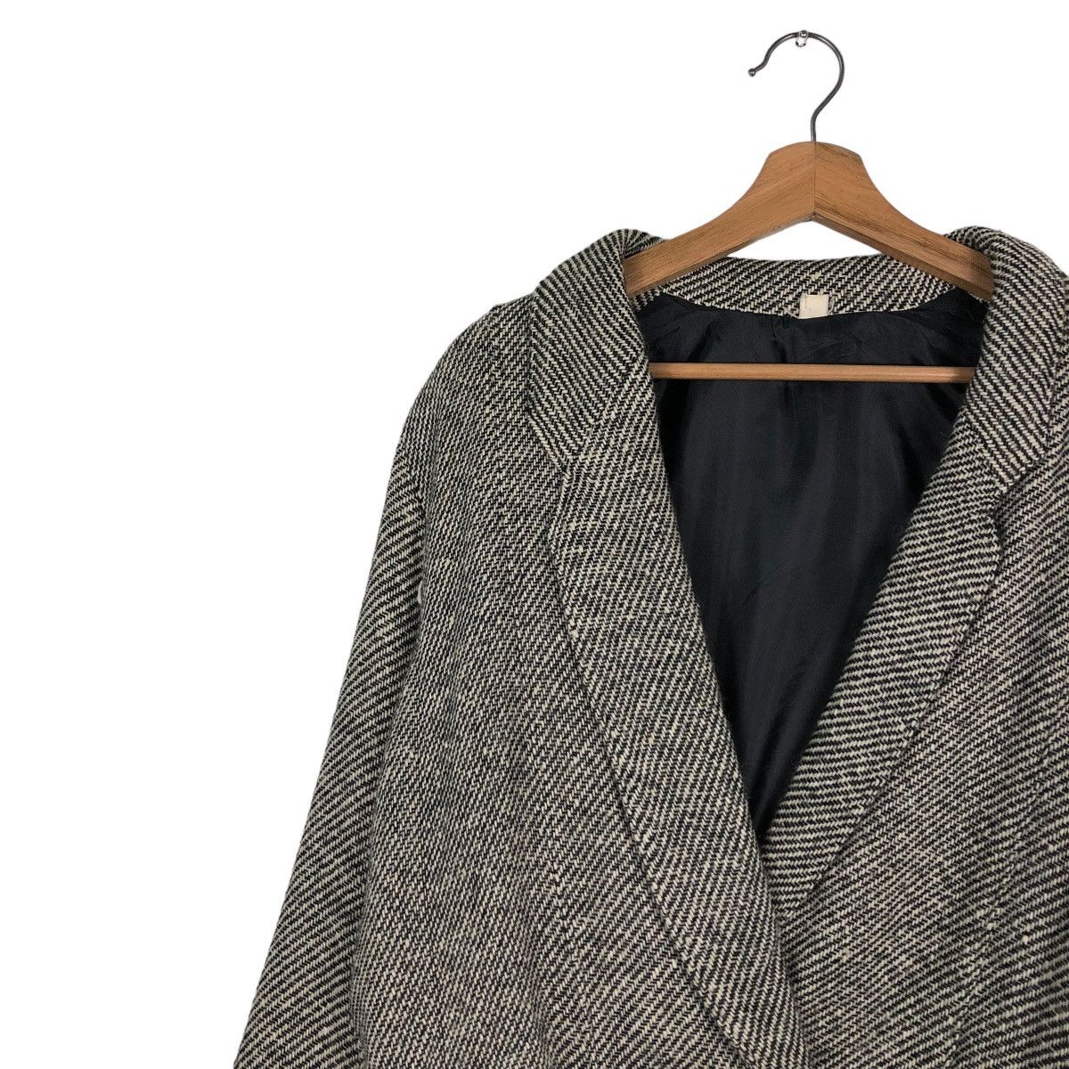 Japanese Brand 🔥VINTAGE BIKER JACKET WOOL BUCKLE HERRINGBONE ISSEY MIYAKE Size US M / EU 48-50 / 2 - 7 Thumbnail