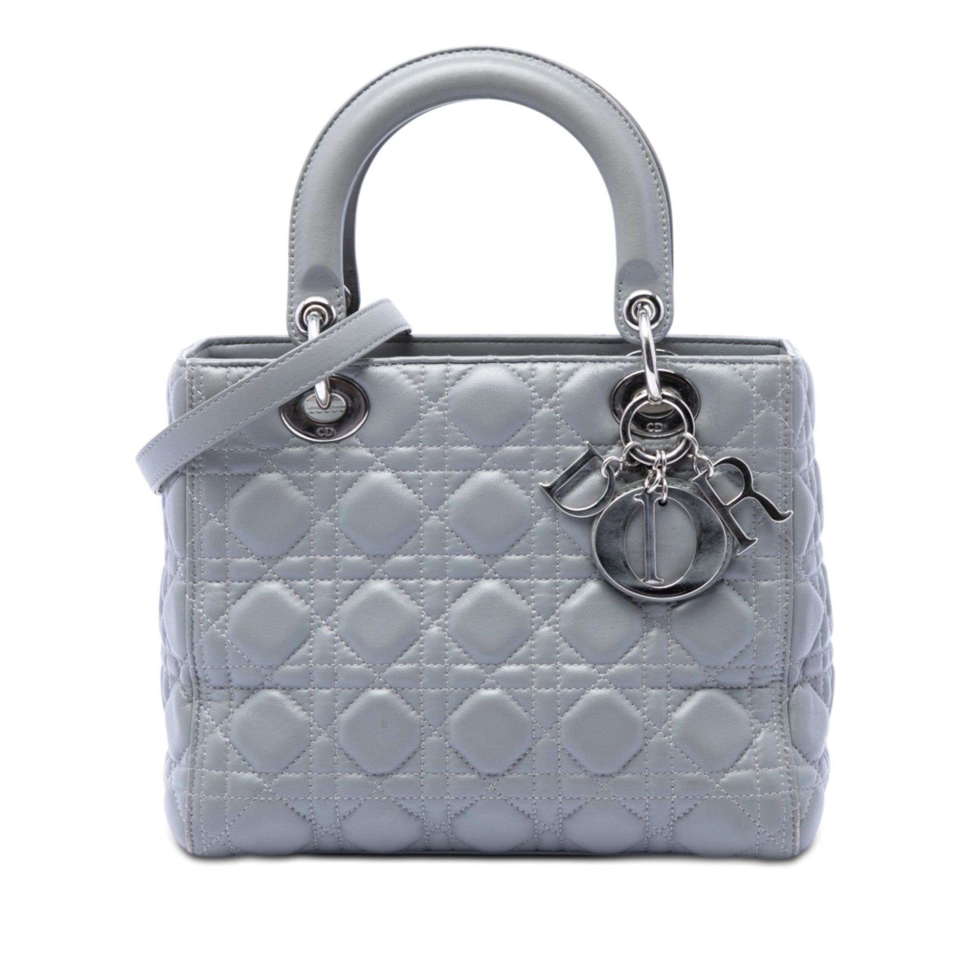 Dior Metallic Lambskin Cannage Lady Dior Size ONE SIZE - 1 Thumbnail