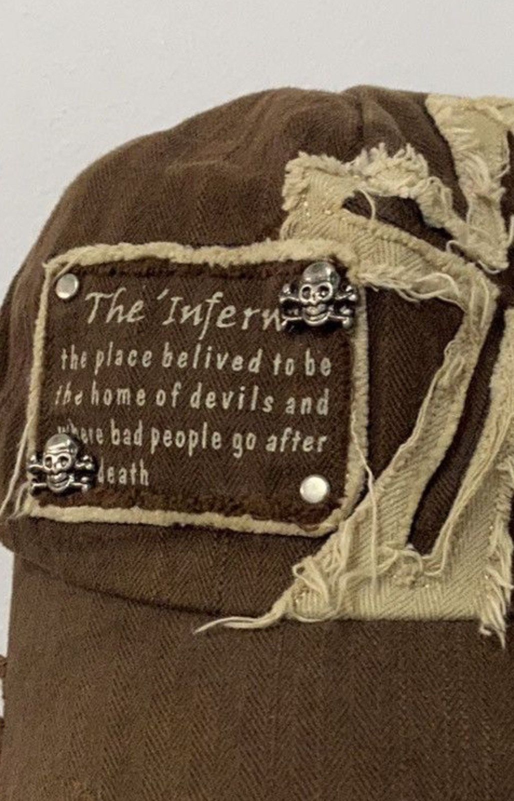 Vintage VTG ✝️ Distress The Inferno Cross Hat Size ONE SIZE - 3 Thumbnail