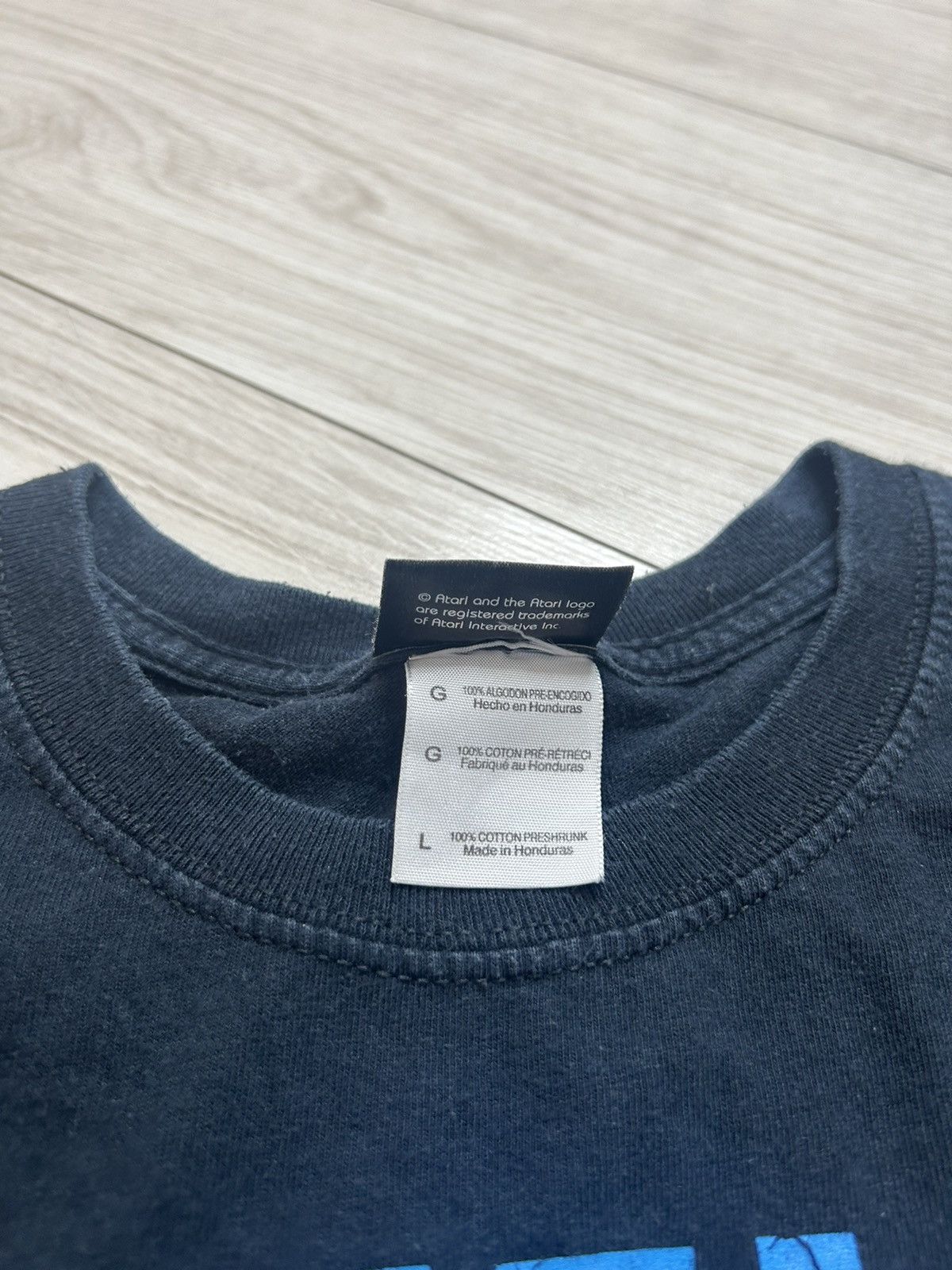 Japanese Brand × Vintage Faded black old school Atari shirt Size US L / EU 52-54 / 3 - 4 Thumbnail