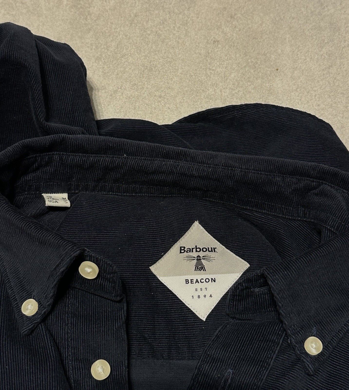 Barbour BARBOUR BEACON BALFOUR SHIRT MENS VELVET VELOUR CORDUROY Size US M / EU 48-50 / 2 - 8 Thumbnail