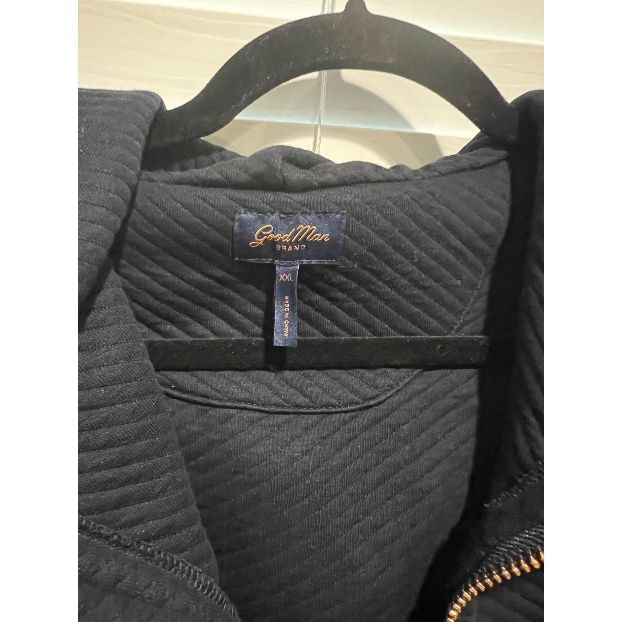 Good Man Brand Good Man Brand Navy Rose Gold Zipper Hooded Jacket - Size XX Size US XXL / EU 58 / 5 - 4 Thumbnail