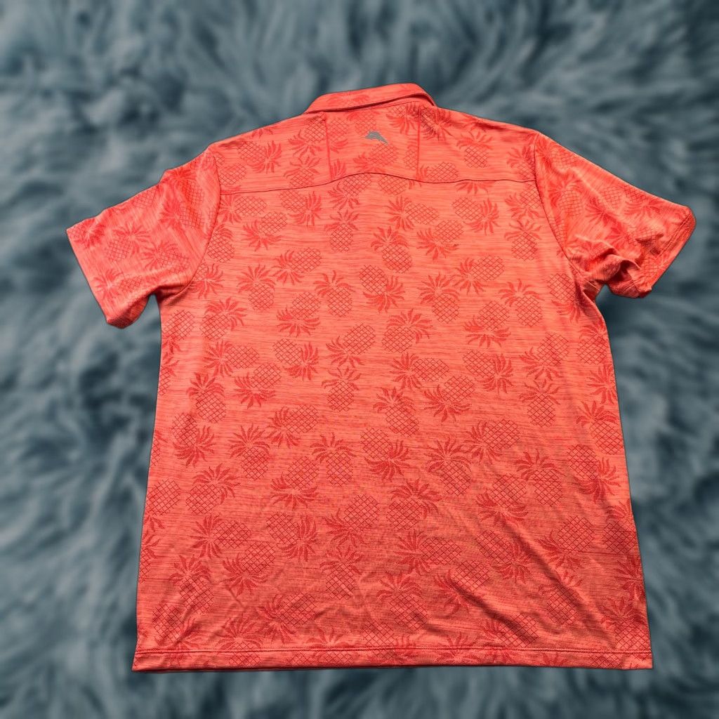 Tommy Bahama Tommy Bahama Polo Shirt Mens Large Orange Performance Islandzone Polo Casual Golf Shirt Mens L Orange Island Zone Size US L / EU 52-54 / 3 - 1 Thumbnail