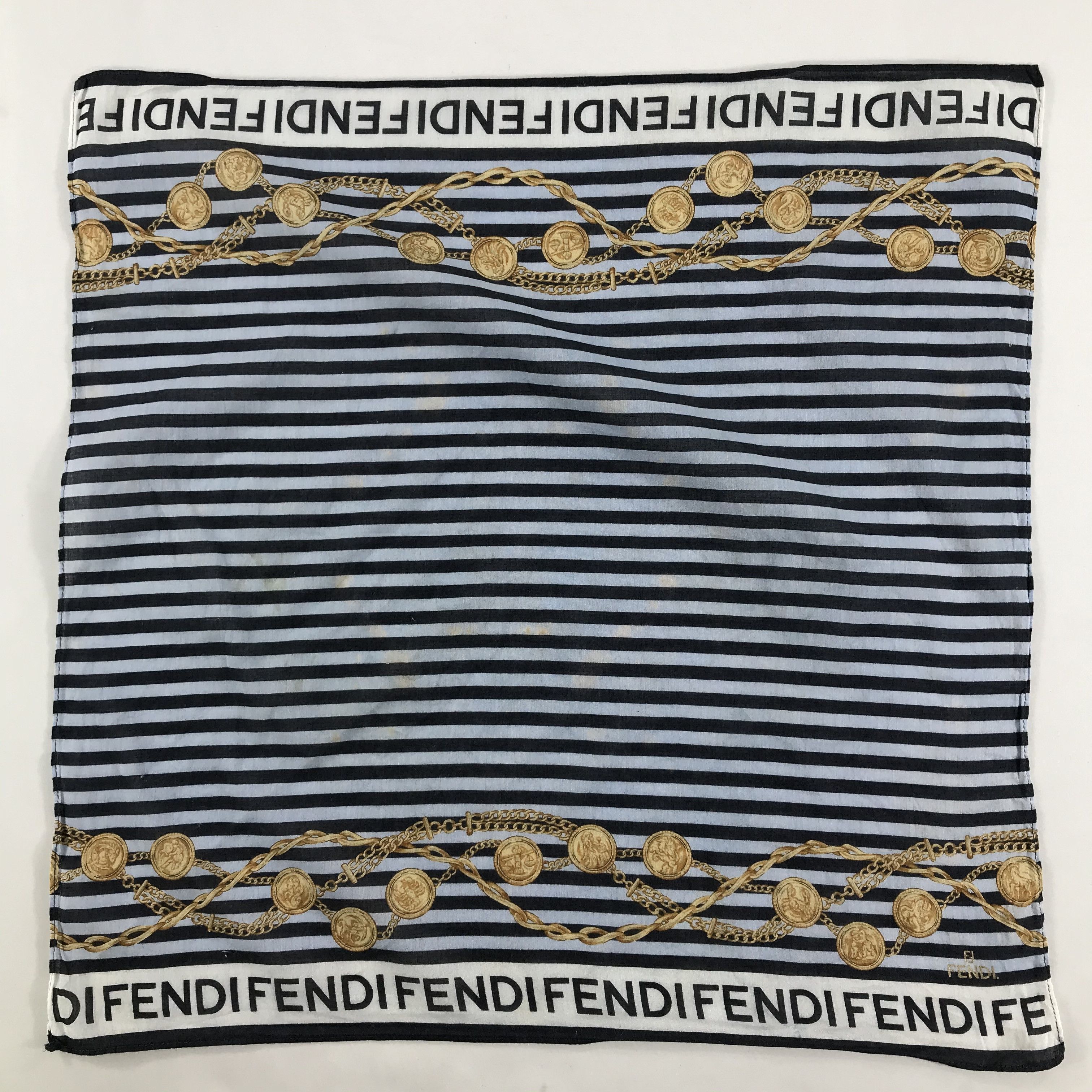 Vintage Vintage Fendi Bandana / Handkerchief / Neckerchief - S1689 Size ONE SIZE - 1 Thumbnail