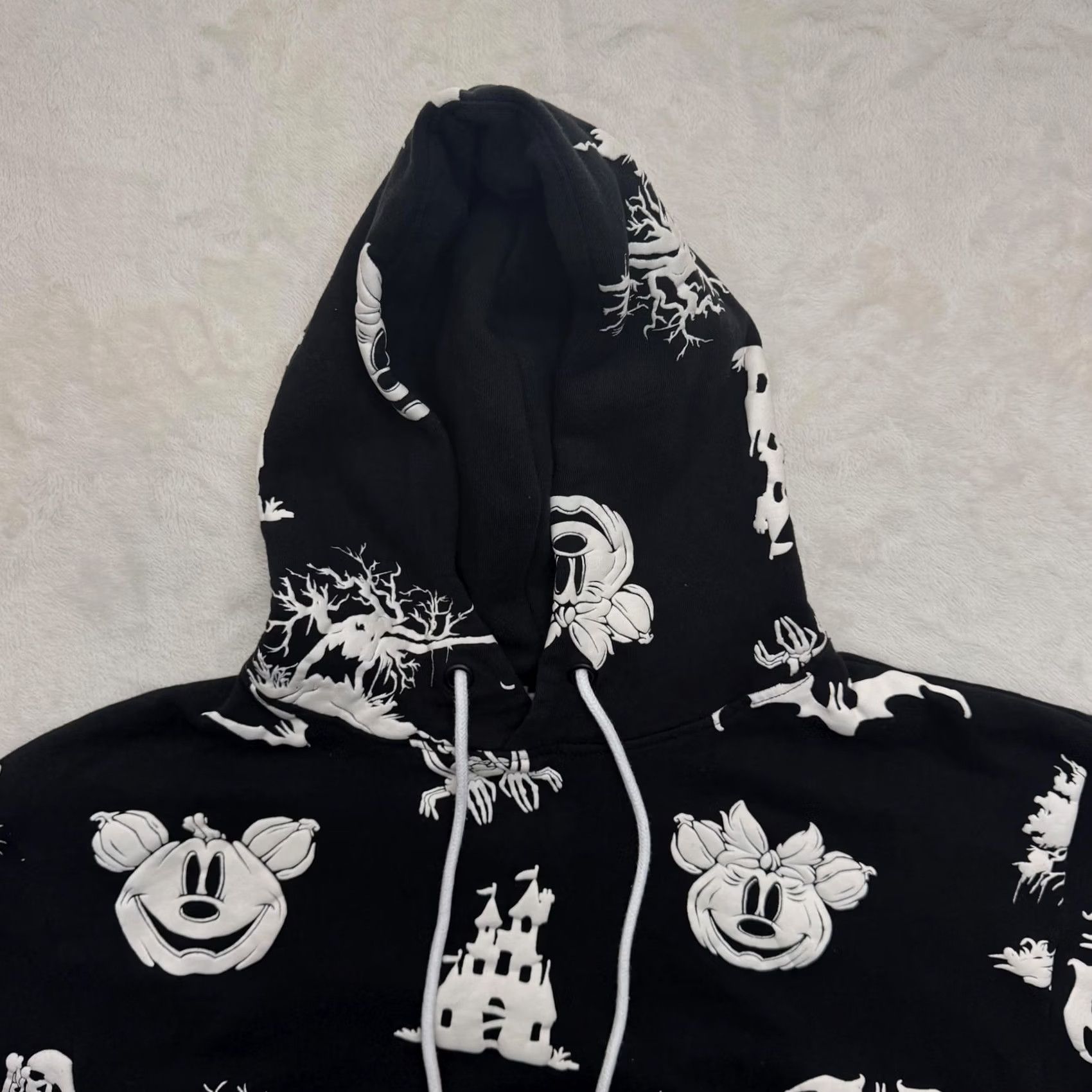 Disney Disney Mickey Minnie Hoodie Shirt Mens S Black Halloween Glow In The Dark Size US S / EU 44-46 / 1 - 2 Thumbnail